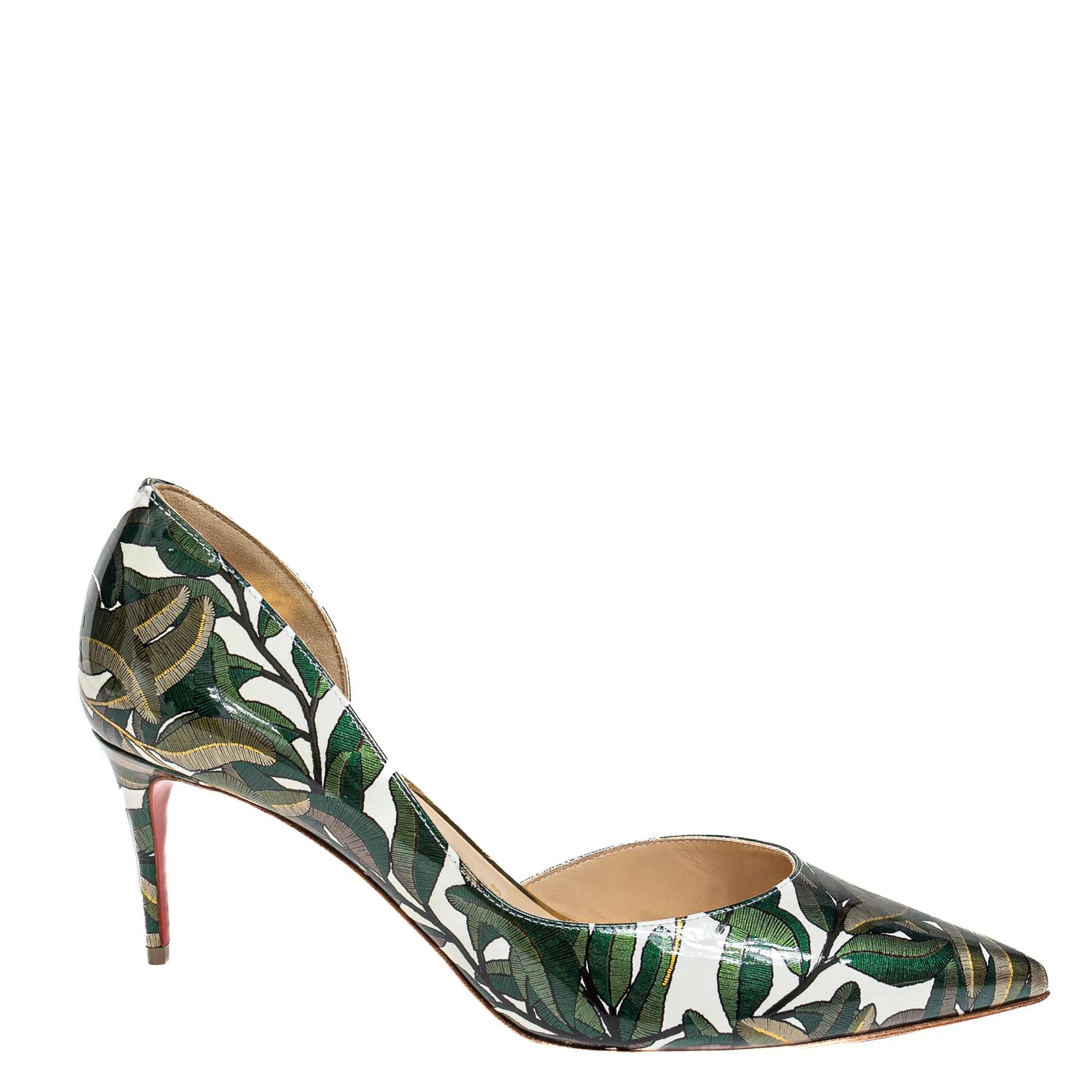 Sapato de Salto Christian Louboutin Folhas