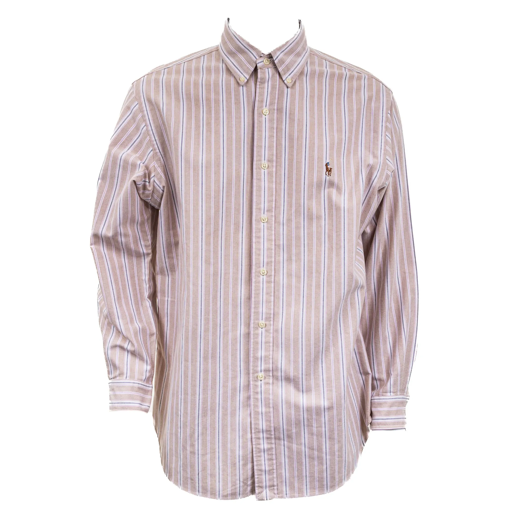 Camisa Raph Lauren Listrada Bege