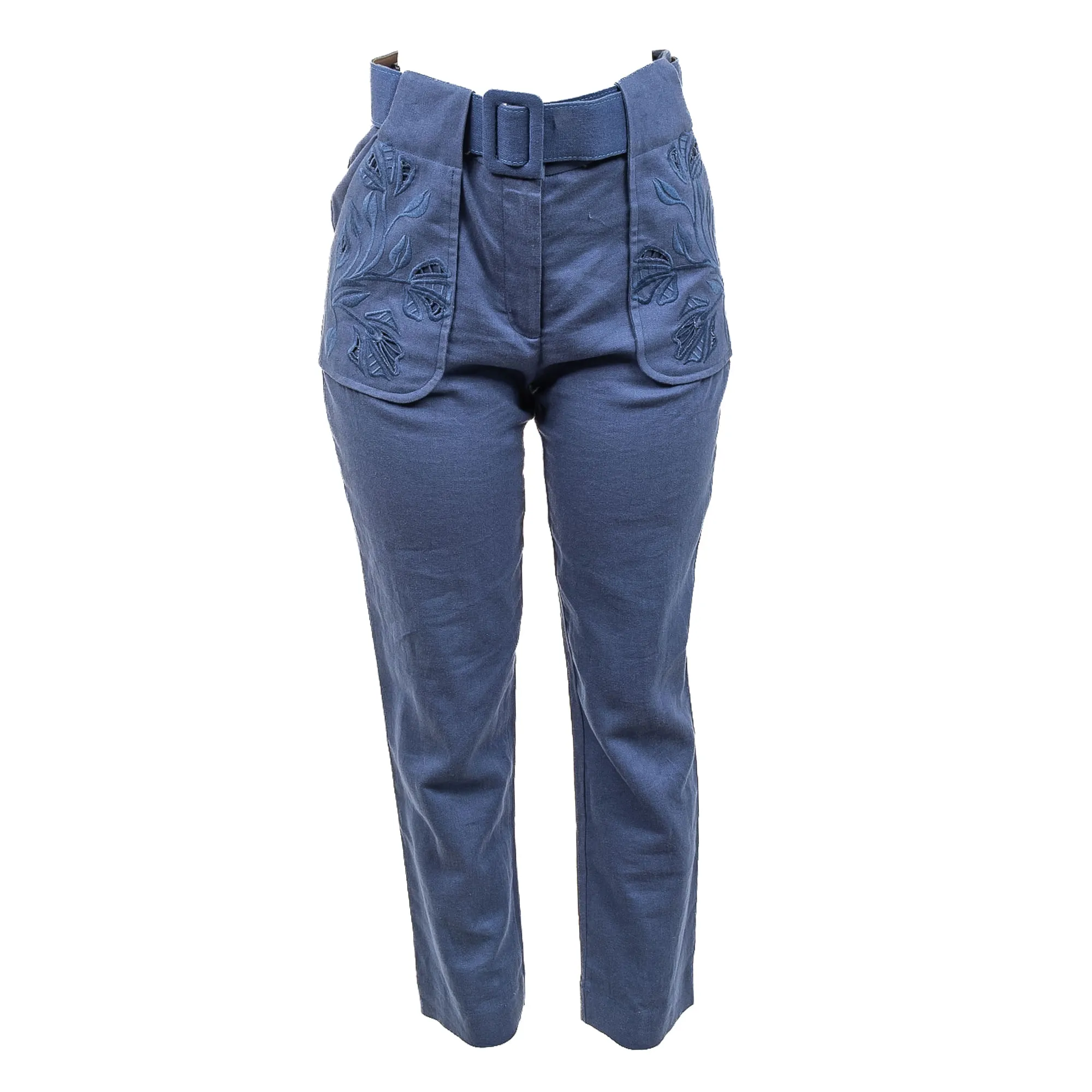 Calça PatBo com Cinto Azul