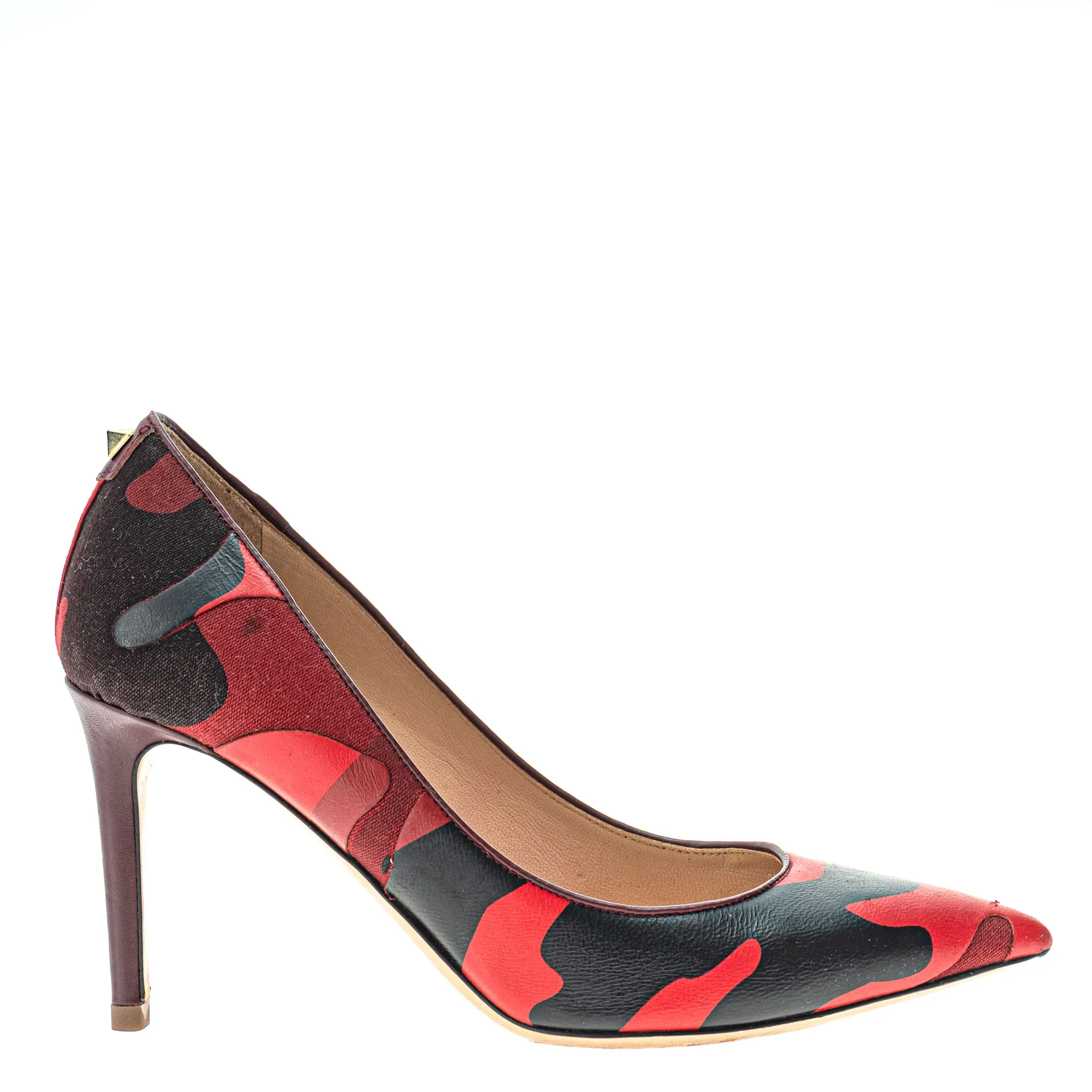 Scarpin Valentino Garavani Estampado Vermelho
