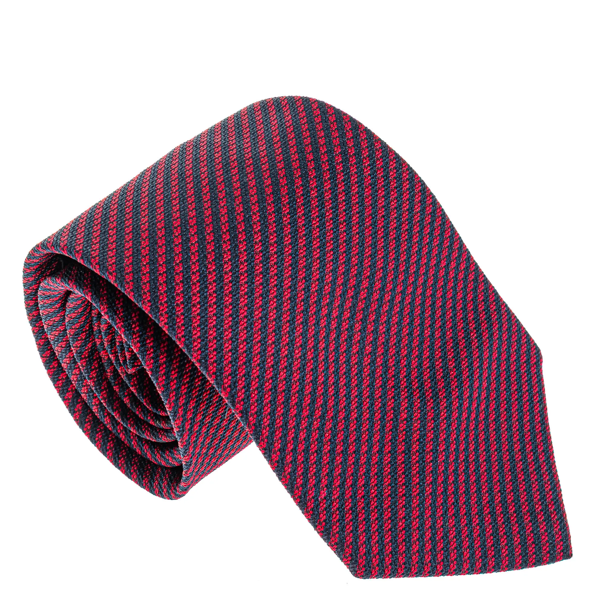 Gravata Lanvin Listrada Vermelha