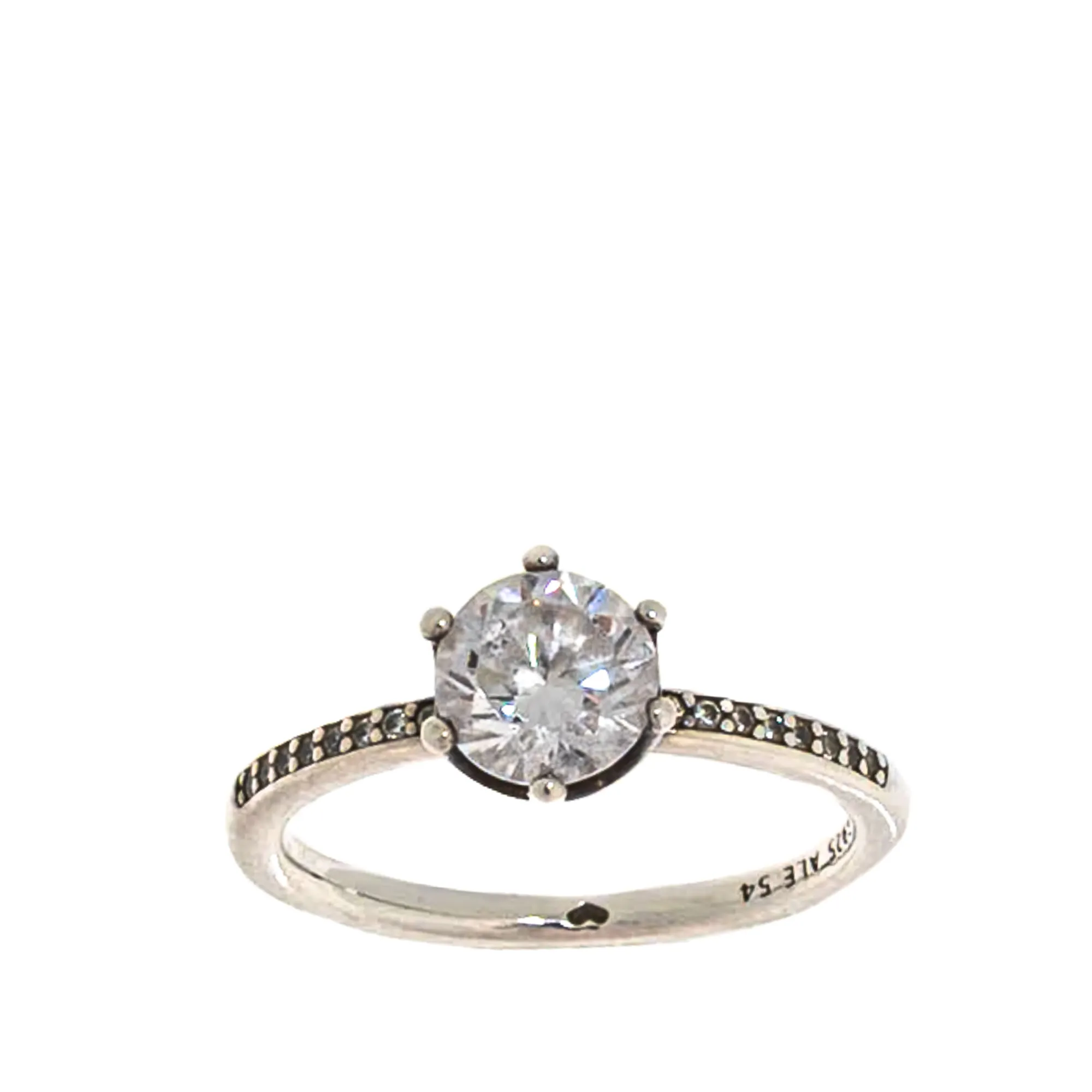 Anel Pandora Real Prata e Zircônia