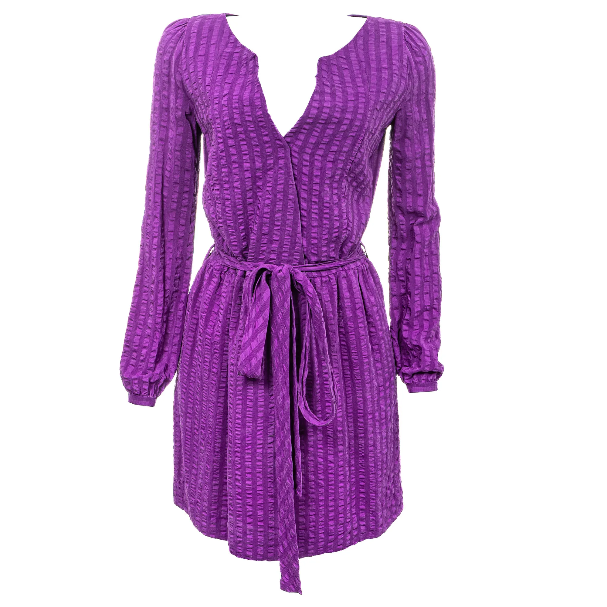 Vestido Balenciaga Seda Roxo