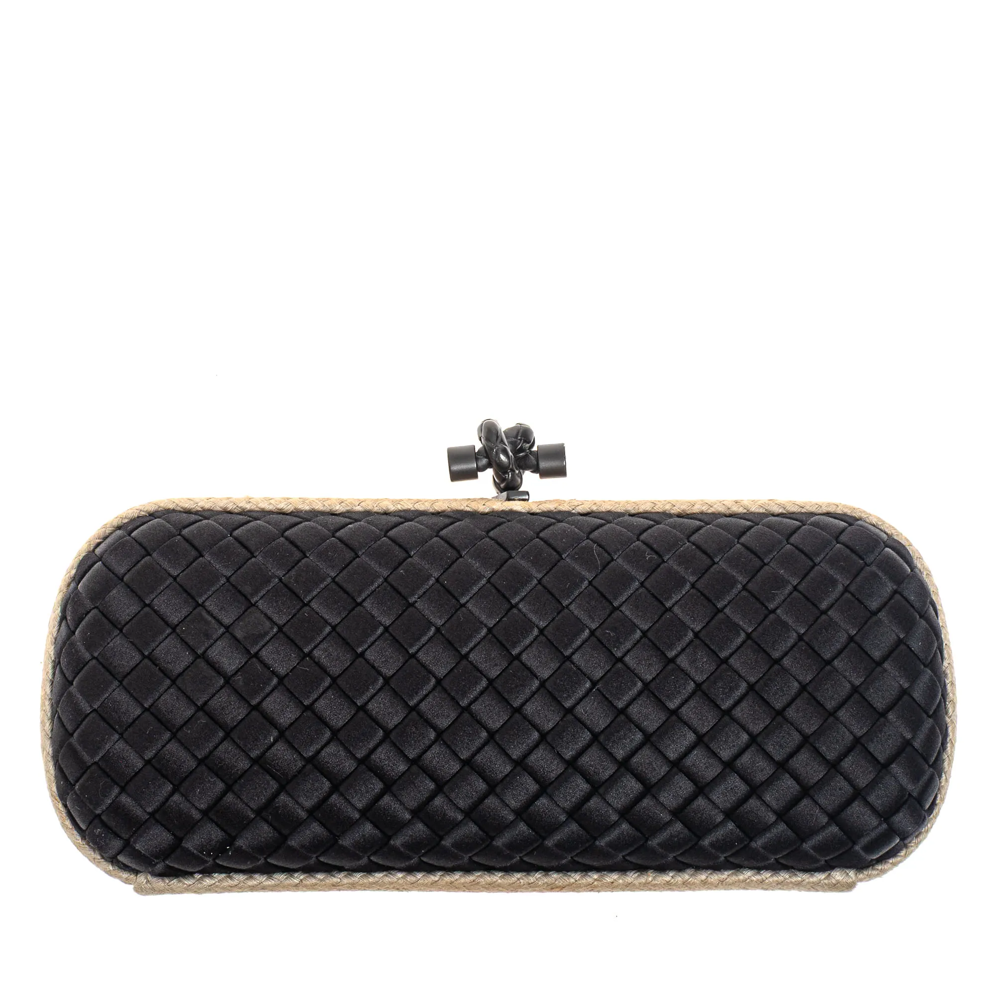 Clutch Bottega Veneta Knot Intrecciato Preta