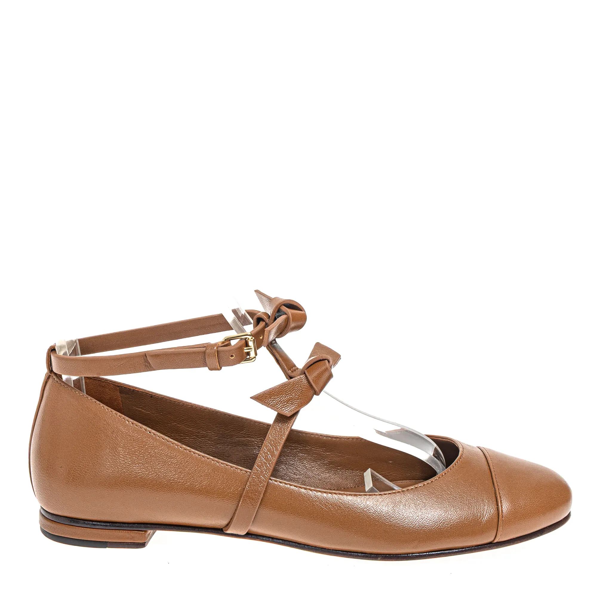 Sapatilha Alexandre Birman Marrom Laços