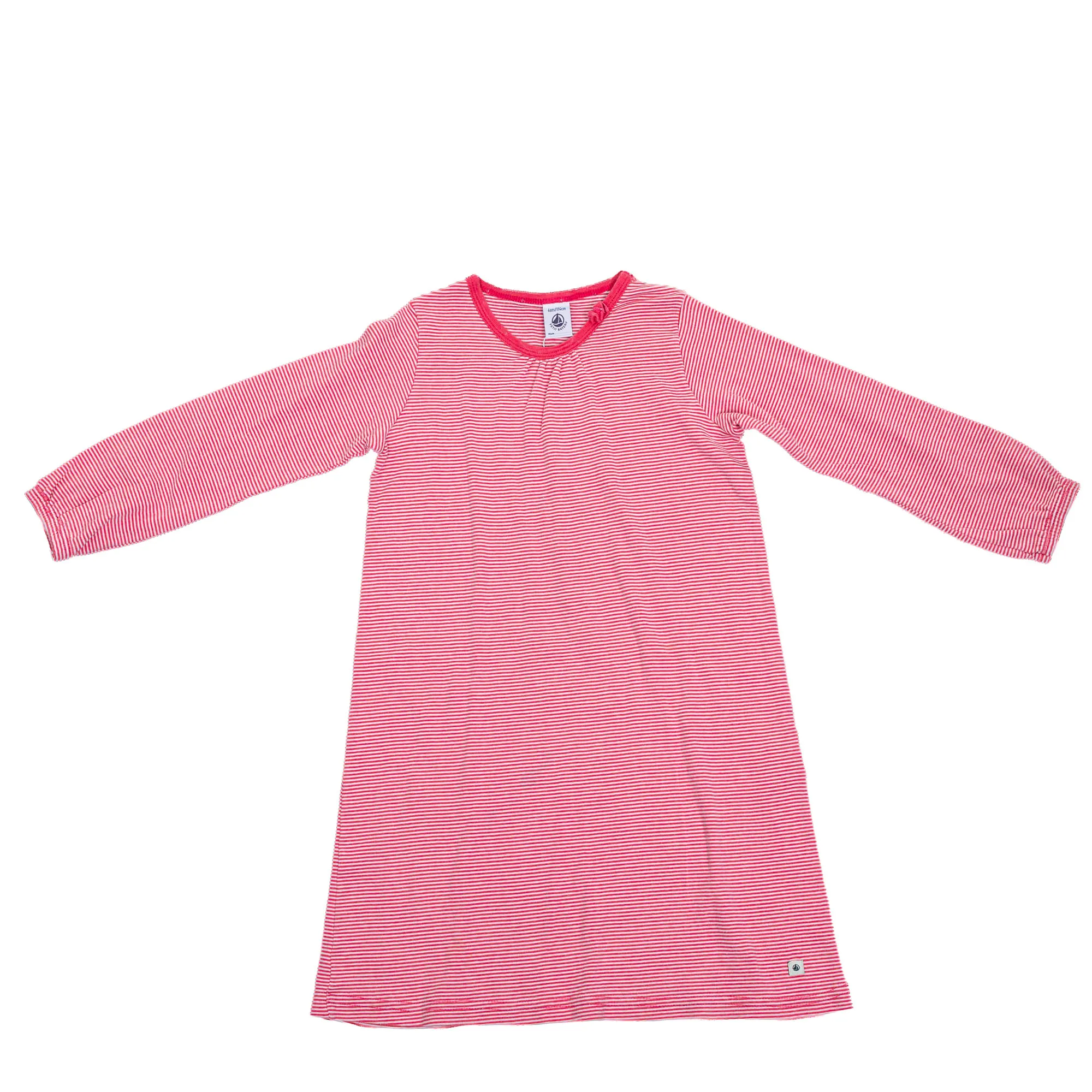 Vestido Listrado Vermelho Petit Bateau