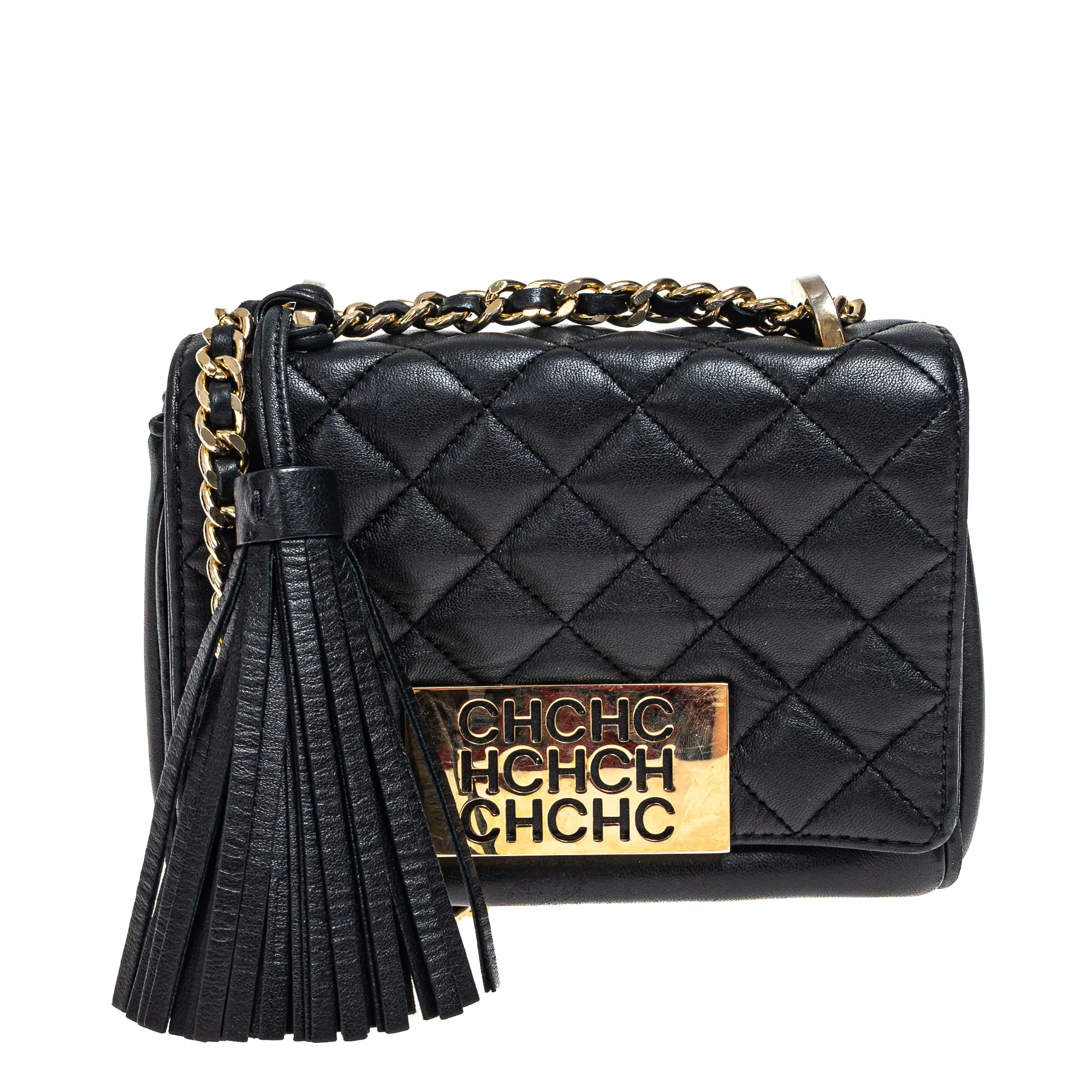 Bolsa Carolina Herrera Couro Preto