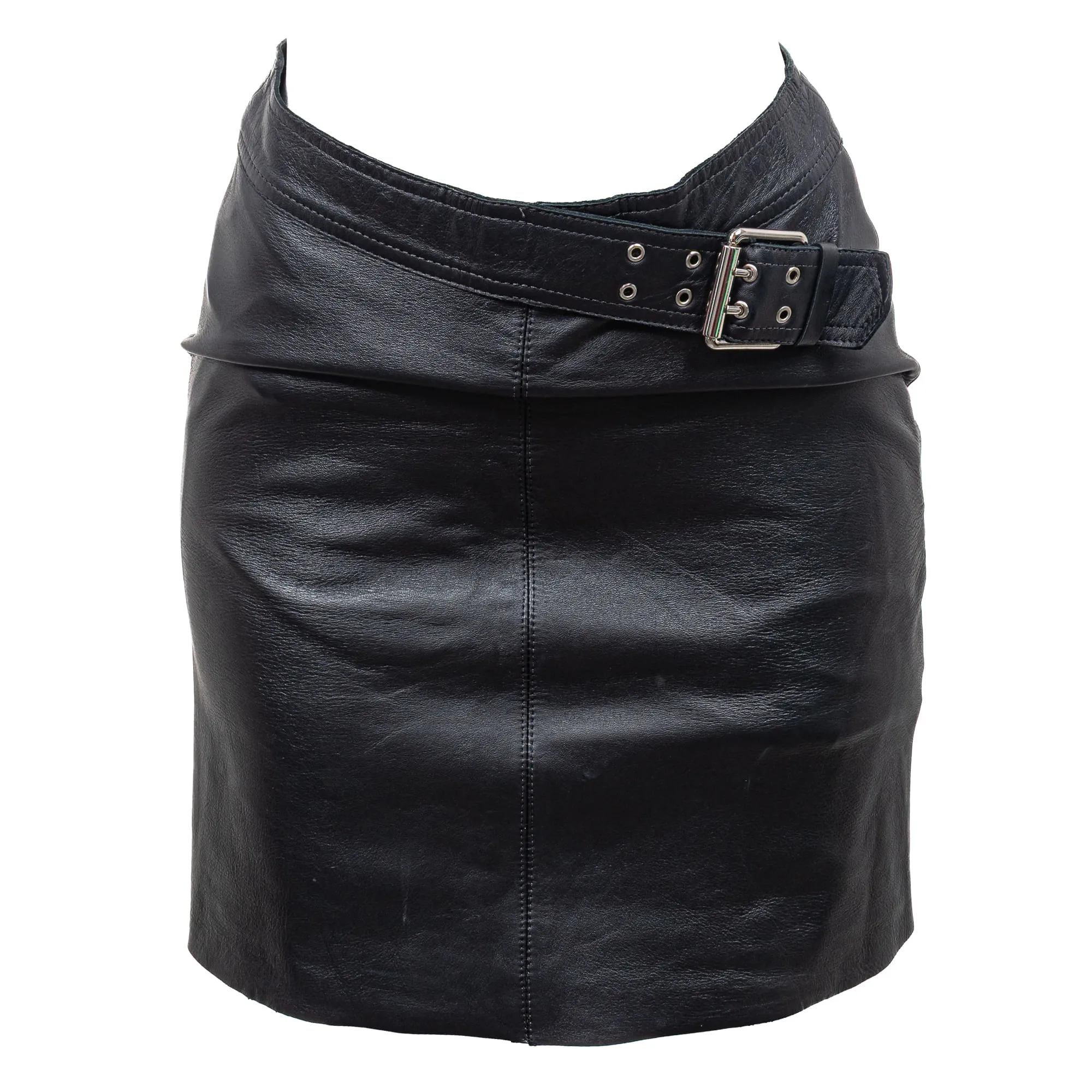 Saia NK Couro com Fivela