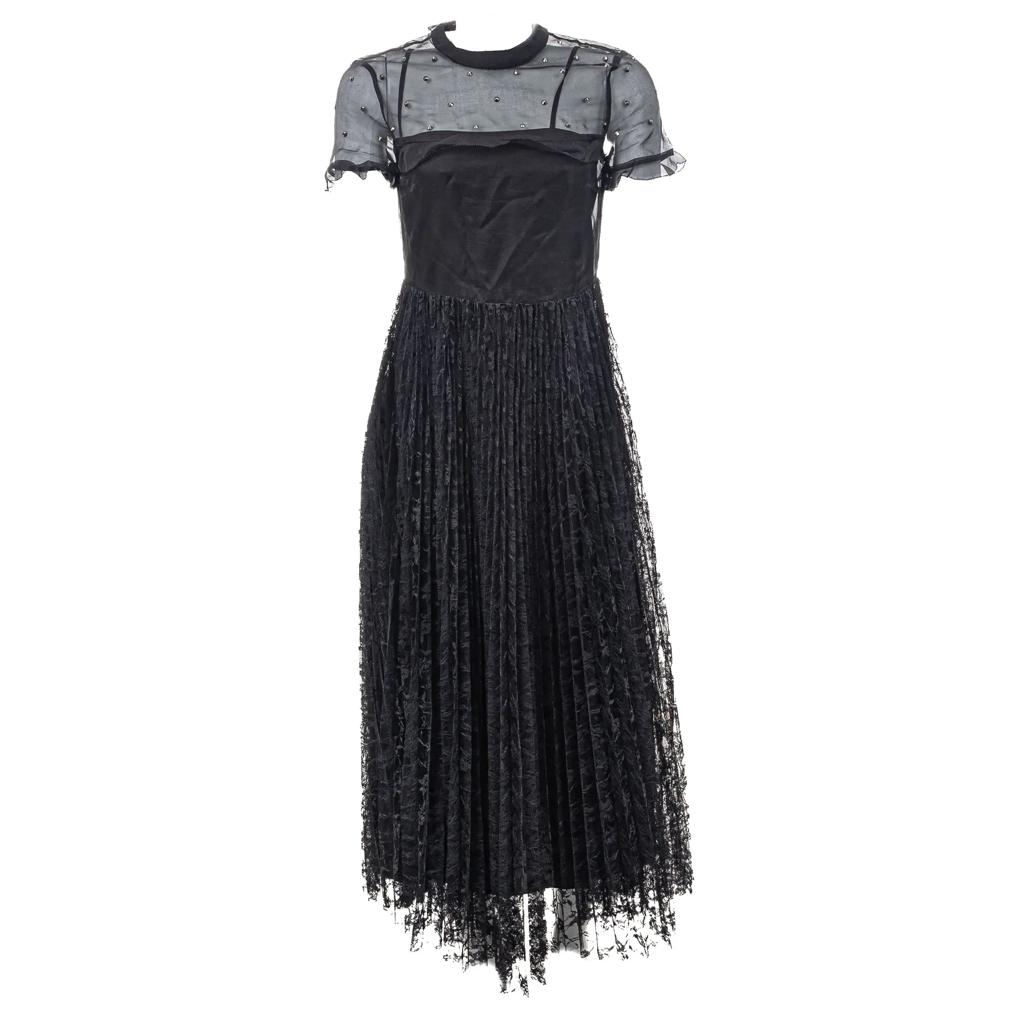 Vestido Red Valentino Renda Preto