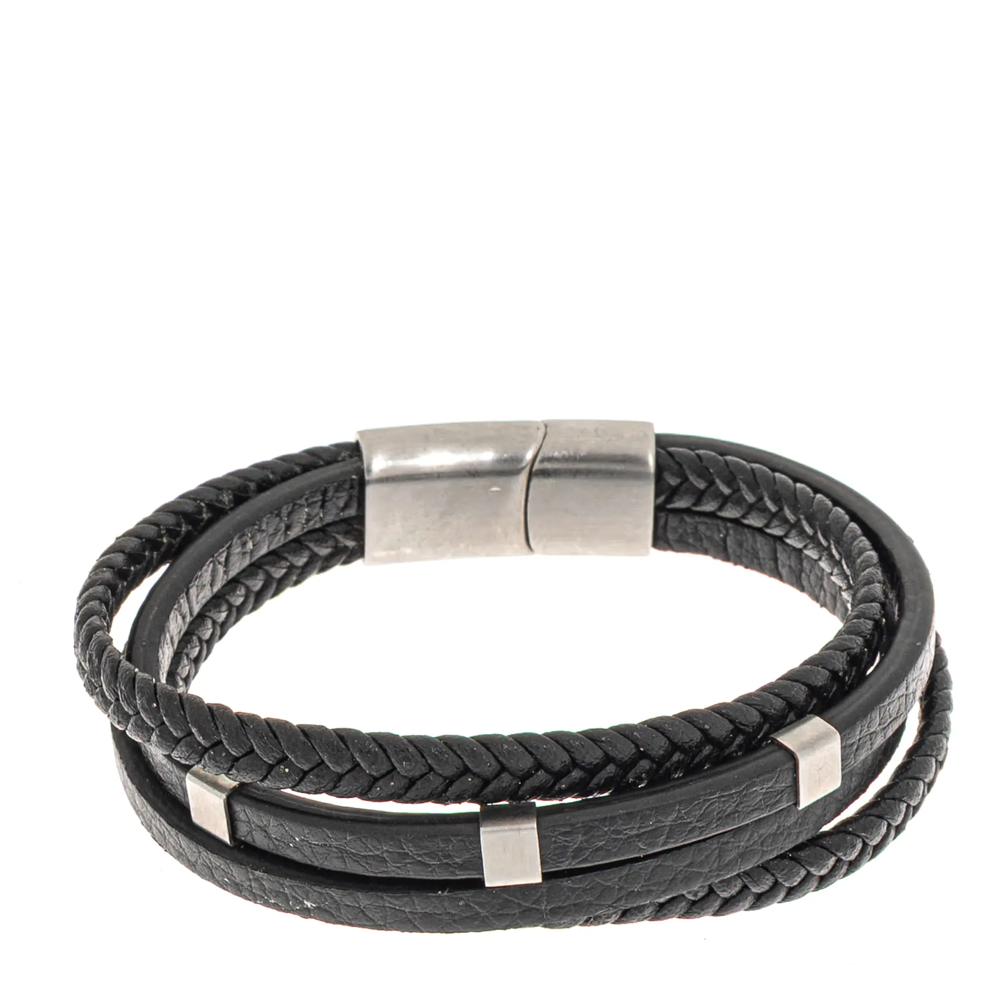 Pulseira Vivara Couro Preto
