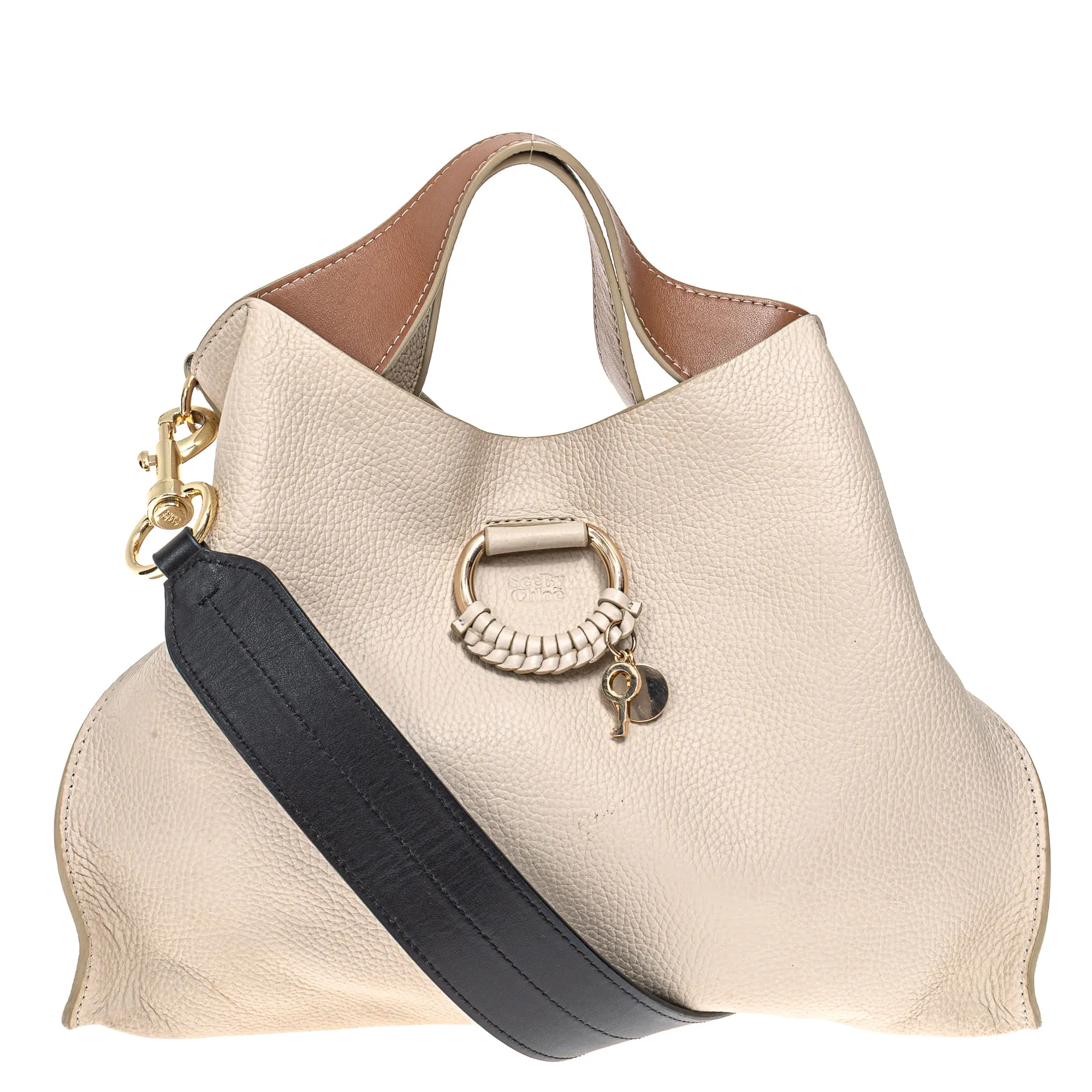 Bolsa See by Chloé Couro Bege