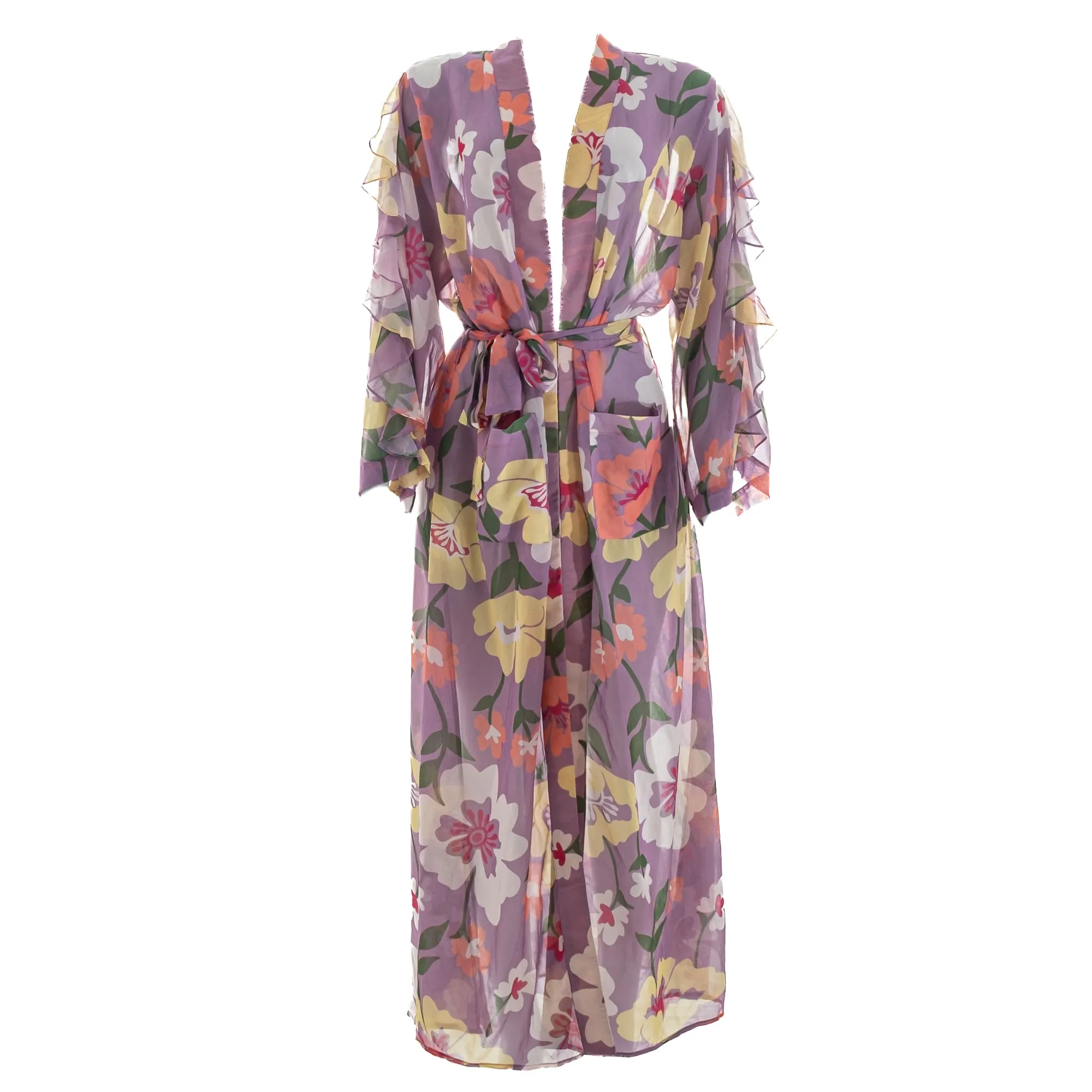 Saída de Praia PatBo Estampada Lilás