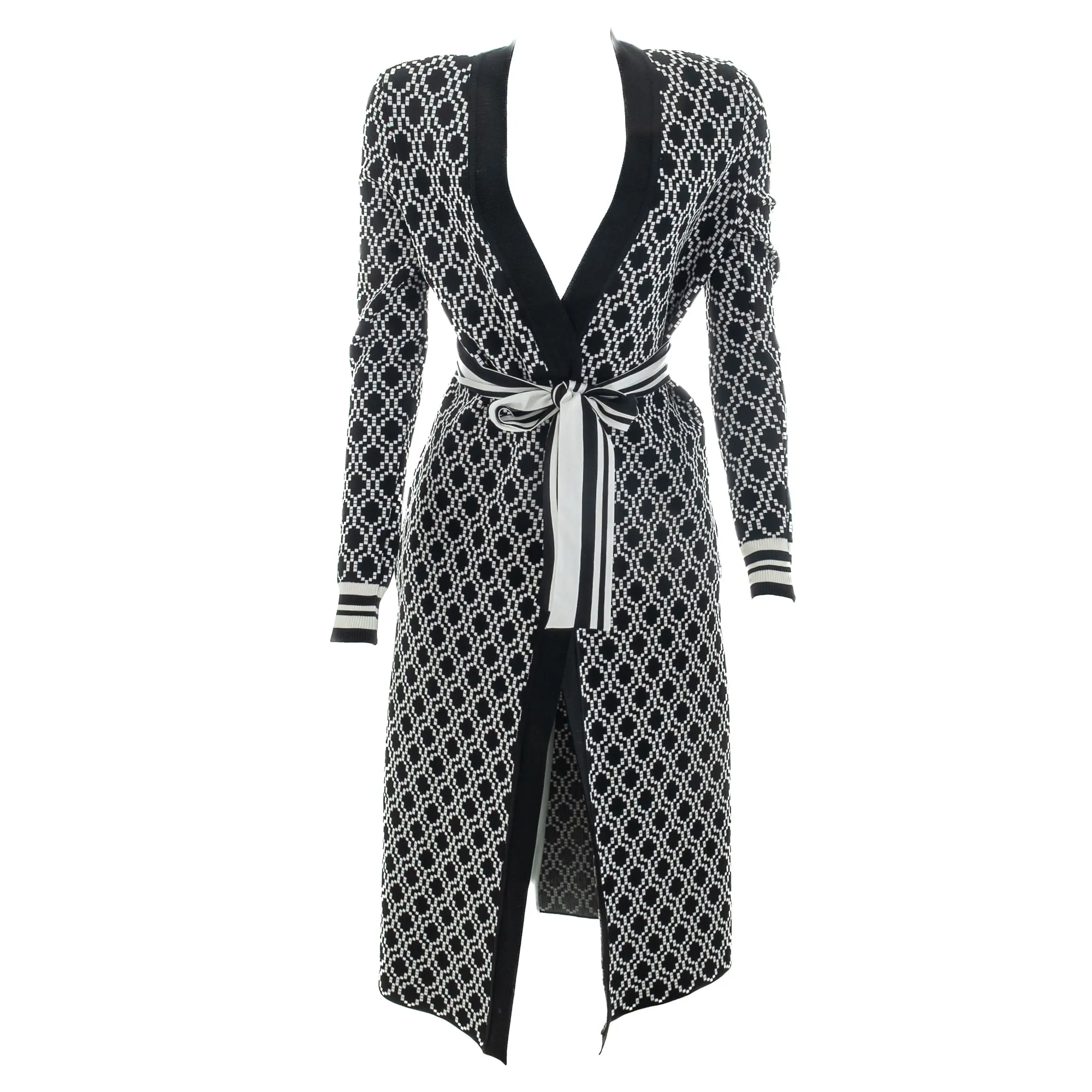 Cardigã NK Preto e Branco