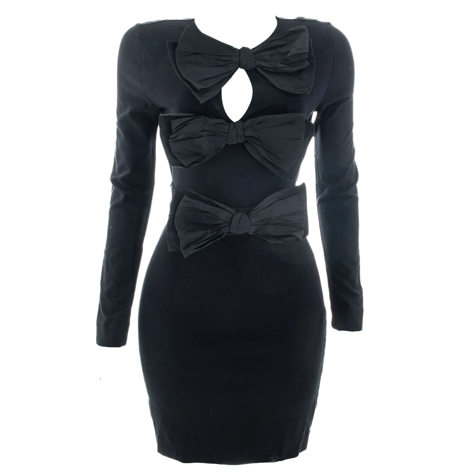 Vestido Carolina Herrera Laços Preto