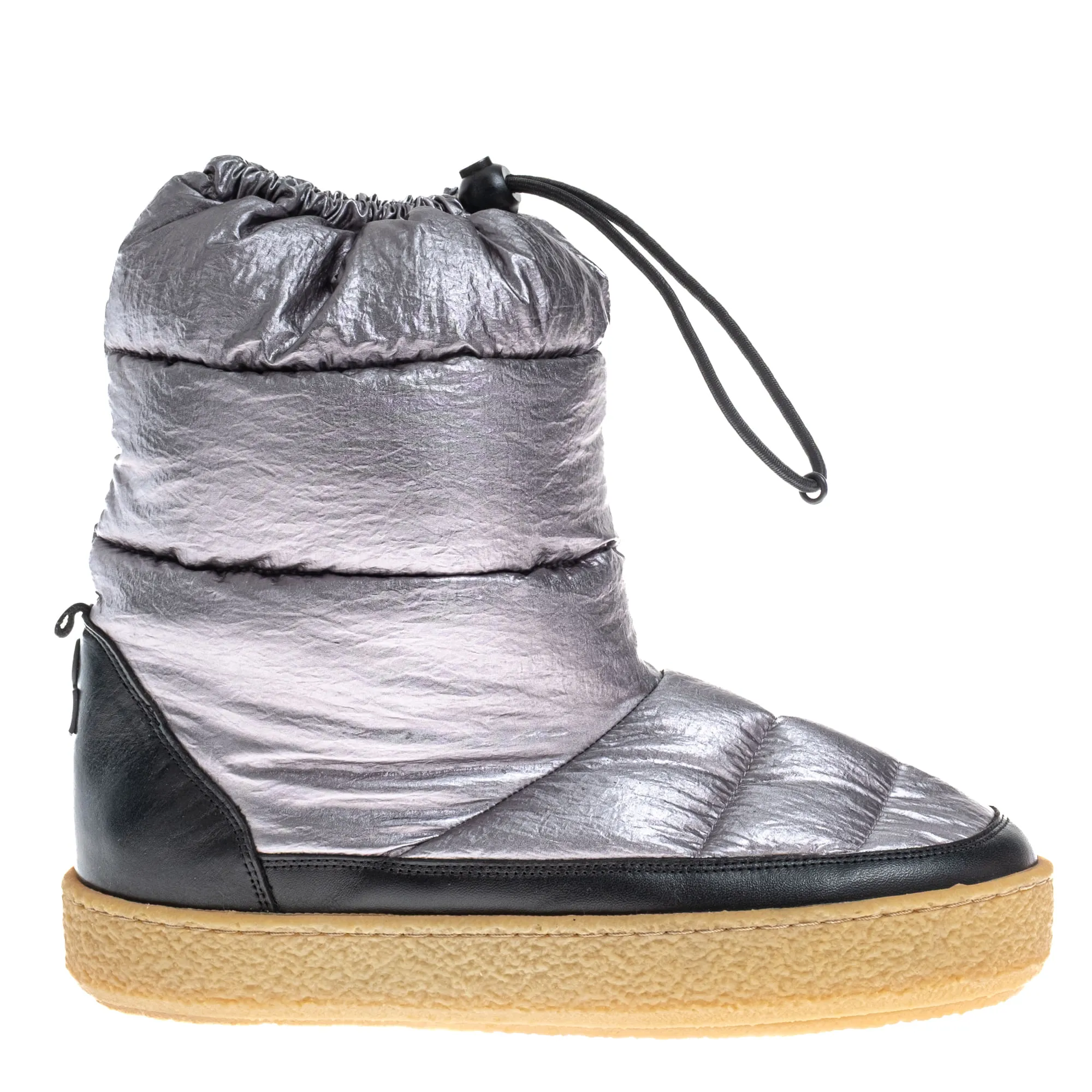 Bota Isabel Marant Puffer Prateada