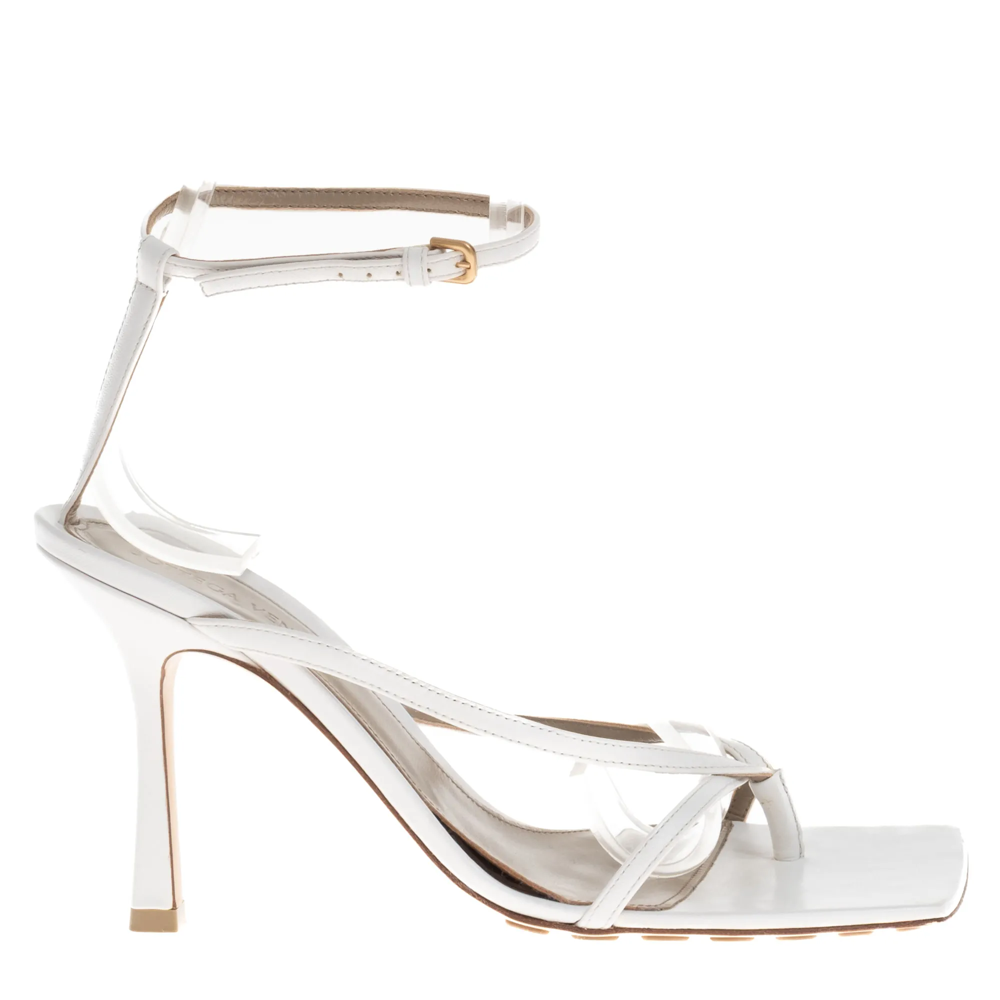 Sandália Bottega Veneta Stretch Strap Branca