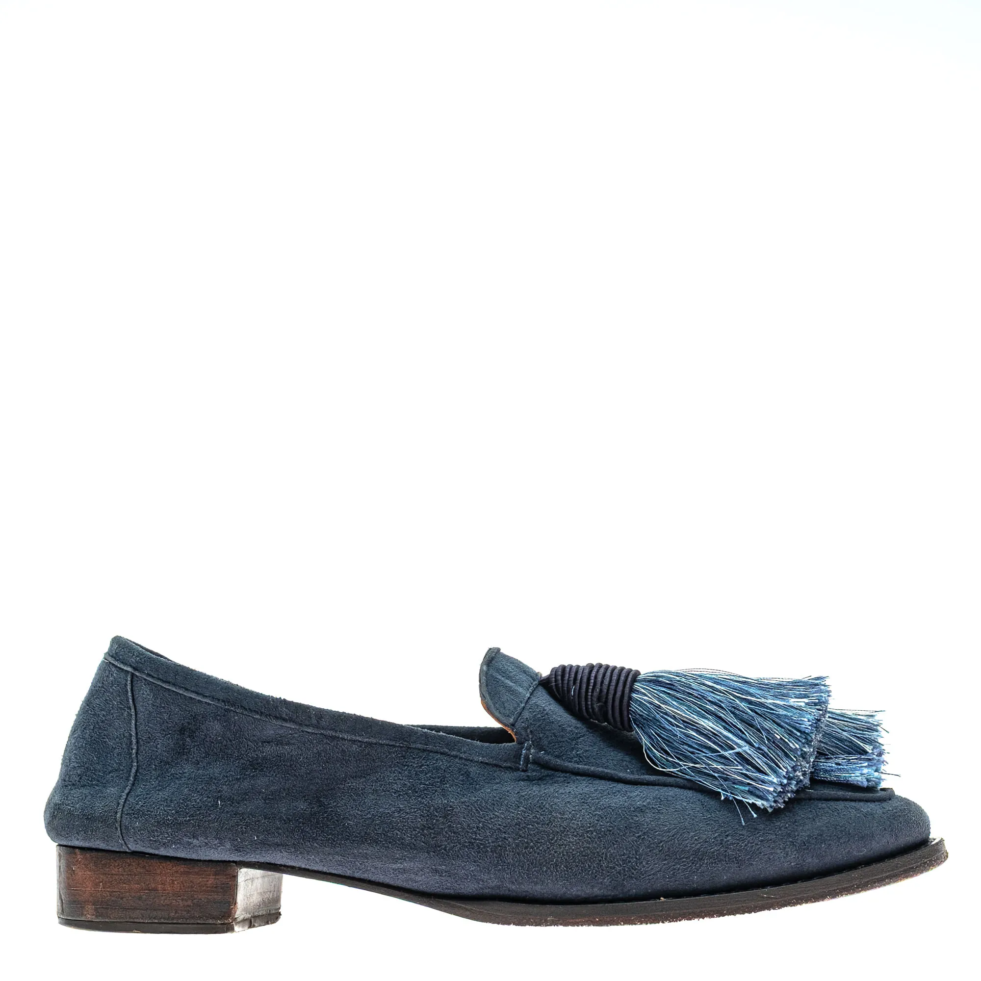 Mocassim Botti Tassel Azul