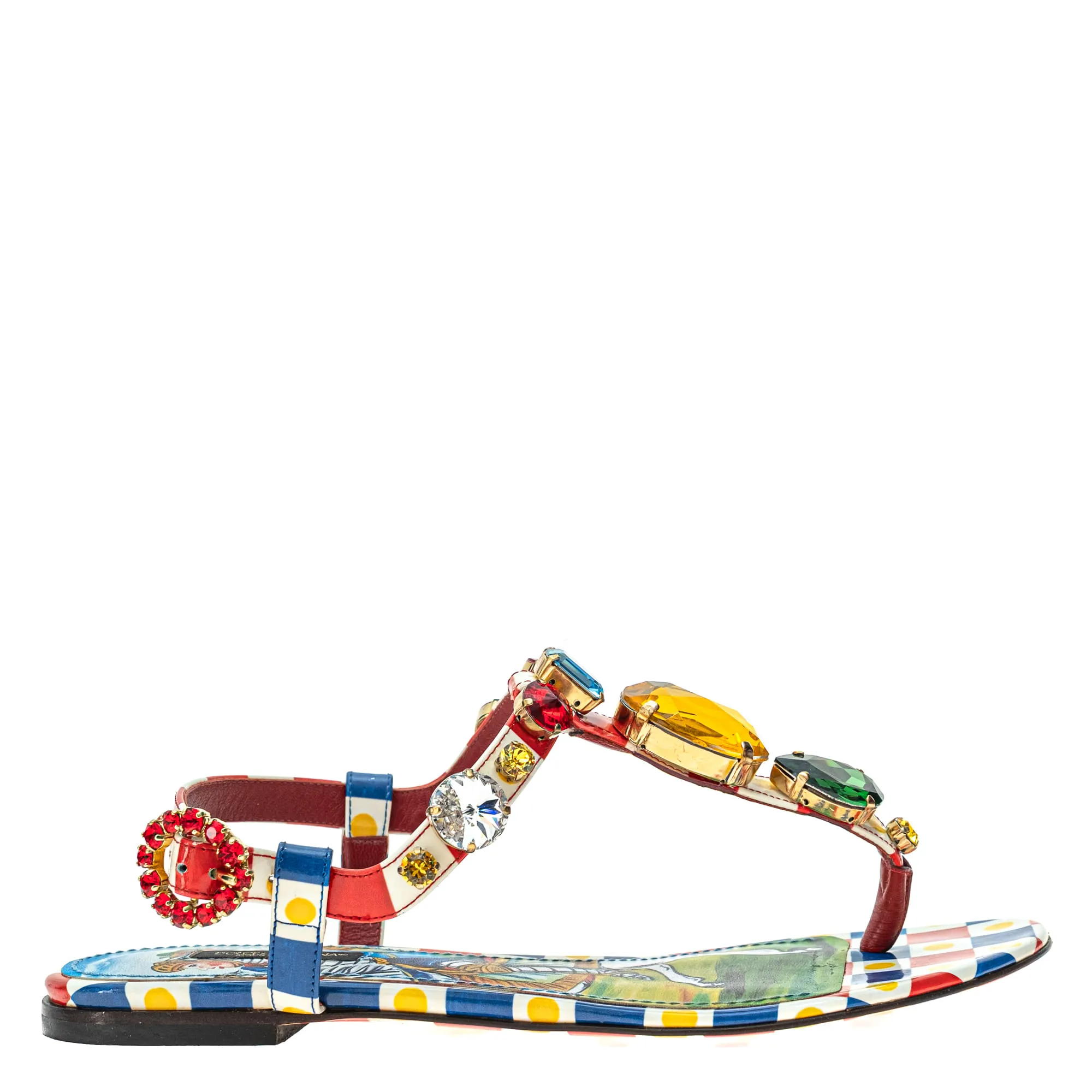 Rasteira Dolce & Gabbana Pedras Coloridas