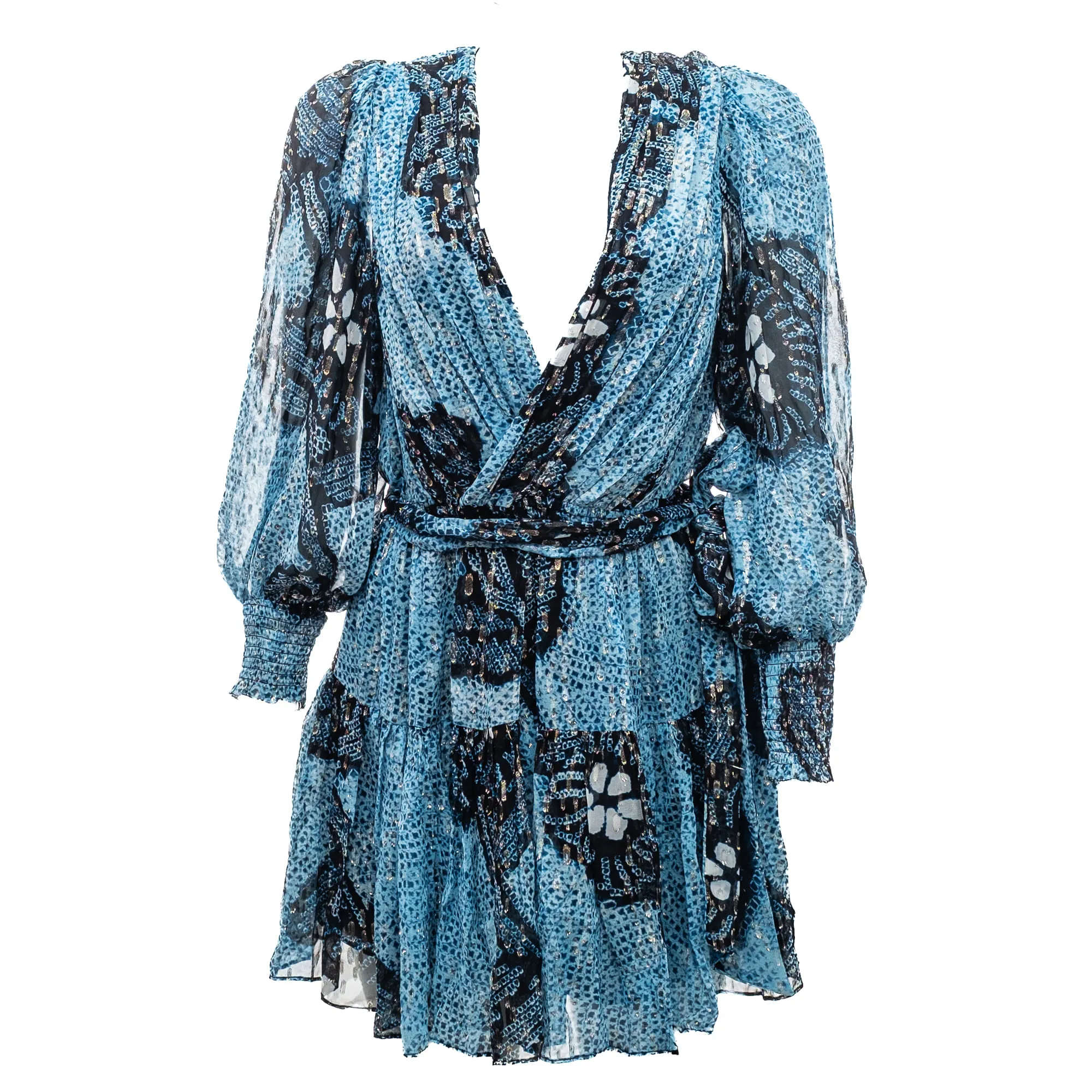 Vestido Ulla Johnson Azul Lurex