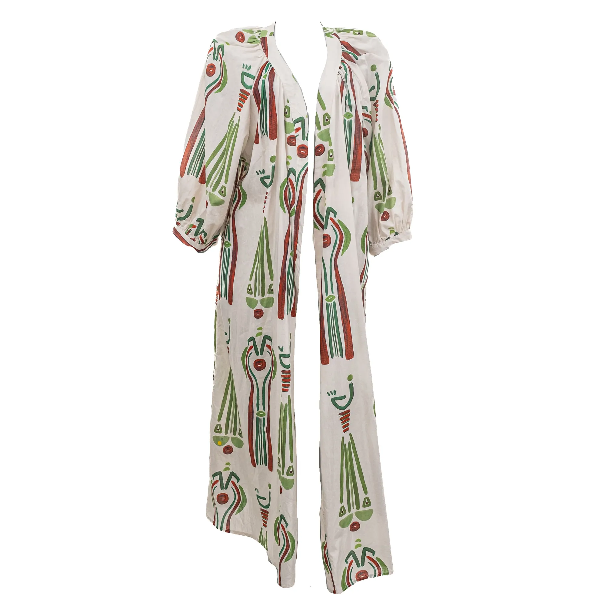 Kimono Linnen Estampado Verde