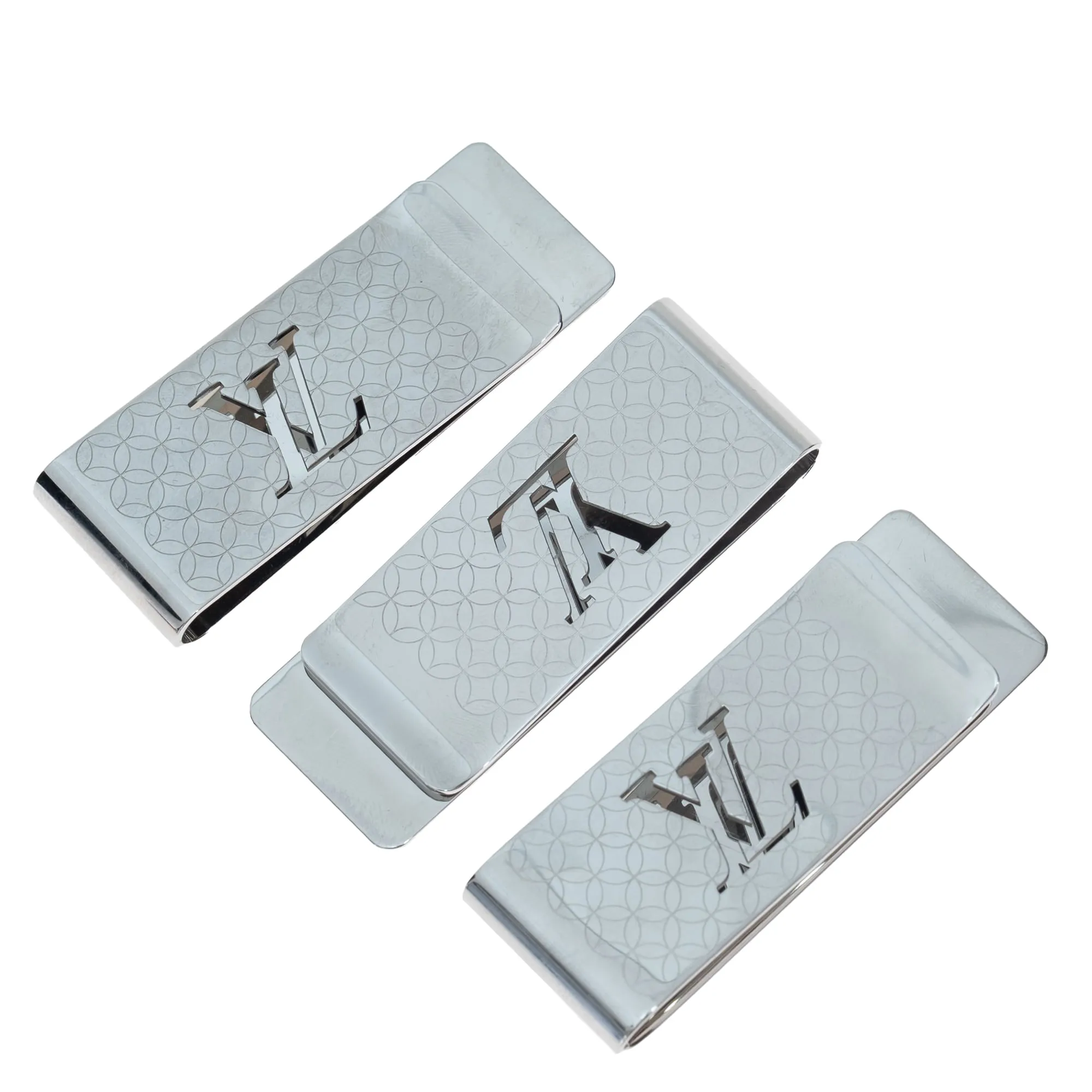 Conjunto Louis Vuitton Clipe de Dinheiro em Metal