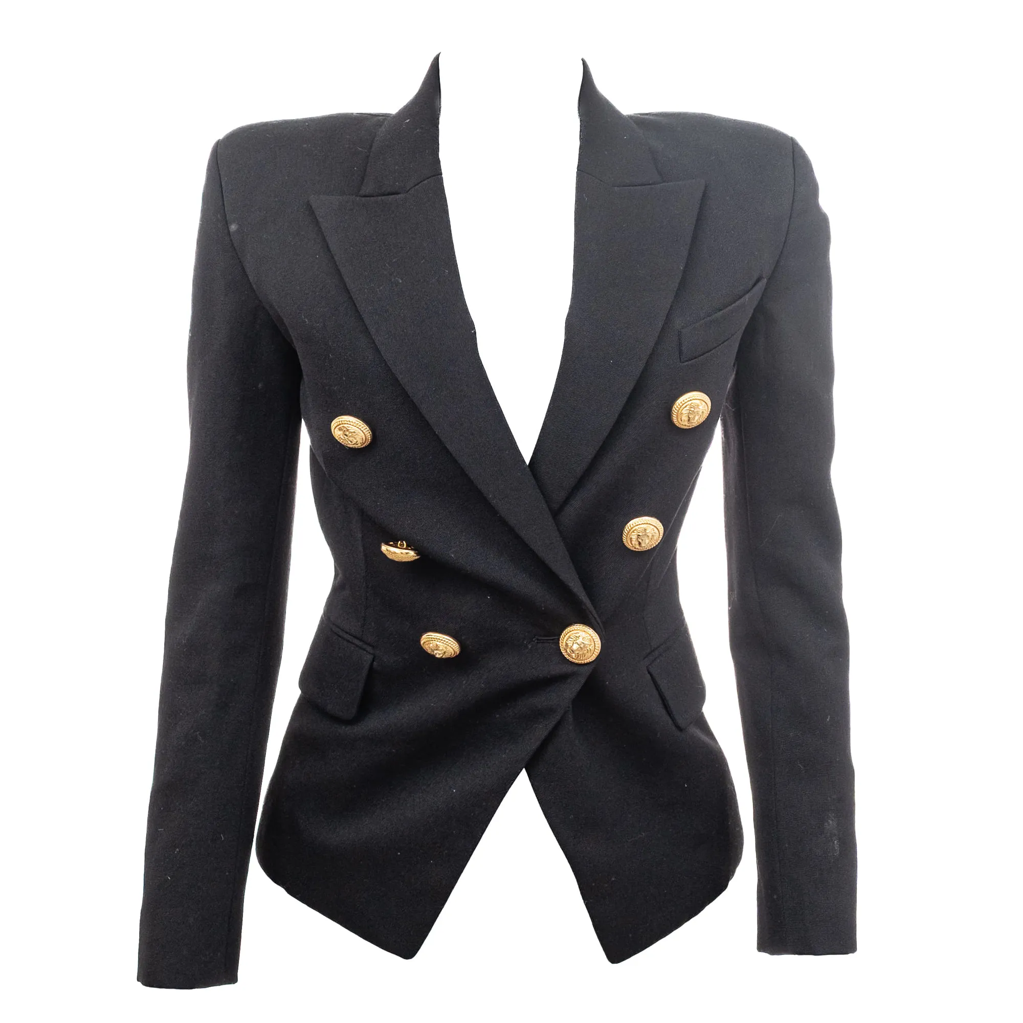 Blazer Balmain Botões Preto