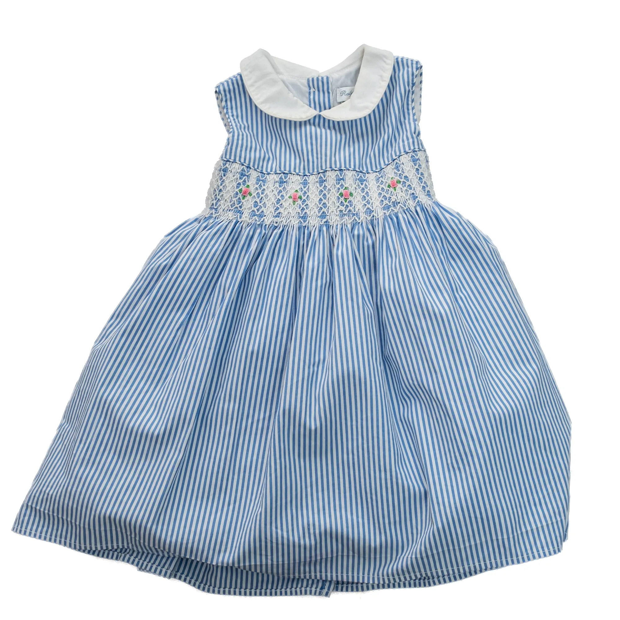 Vestido Ralph Lauren Listrado Azul e Branco