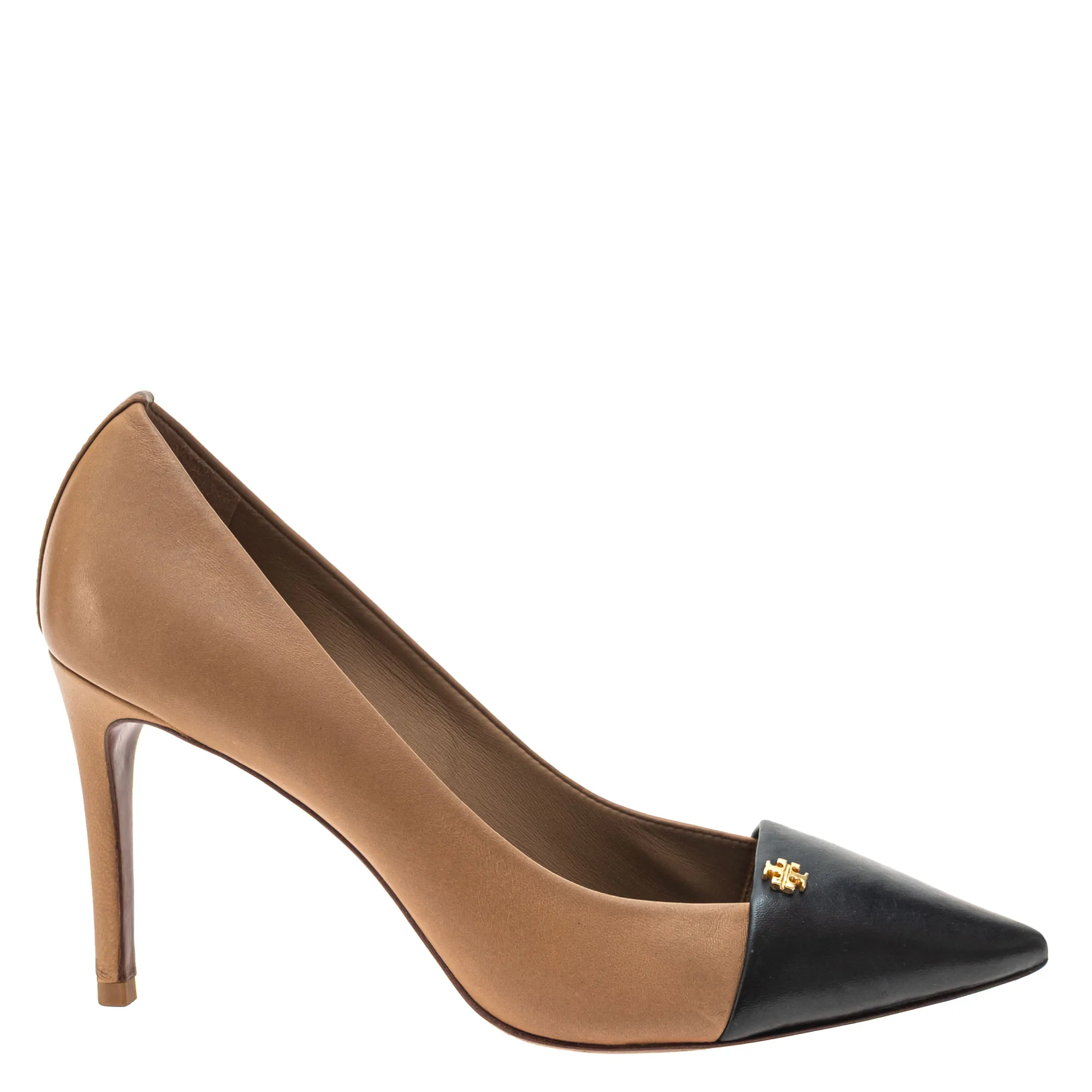 Sapato Tory Burch Scarpin Bicolor Caramelo