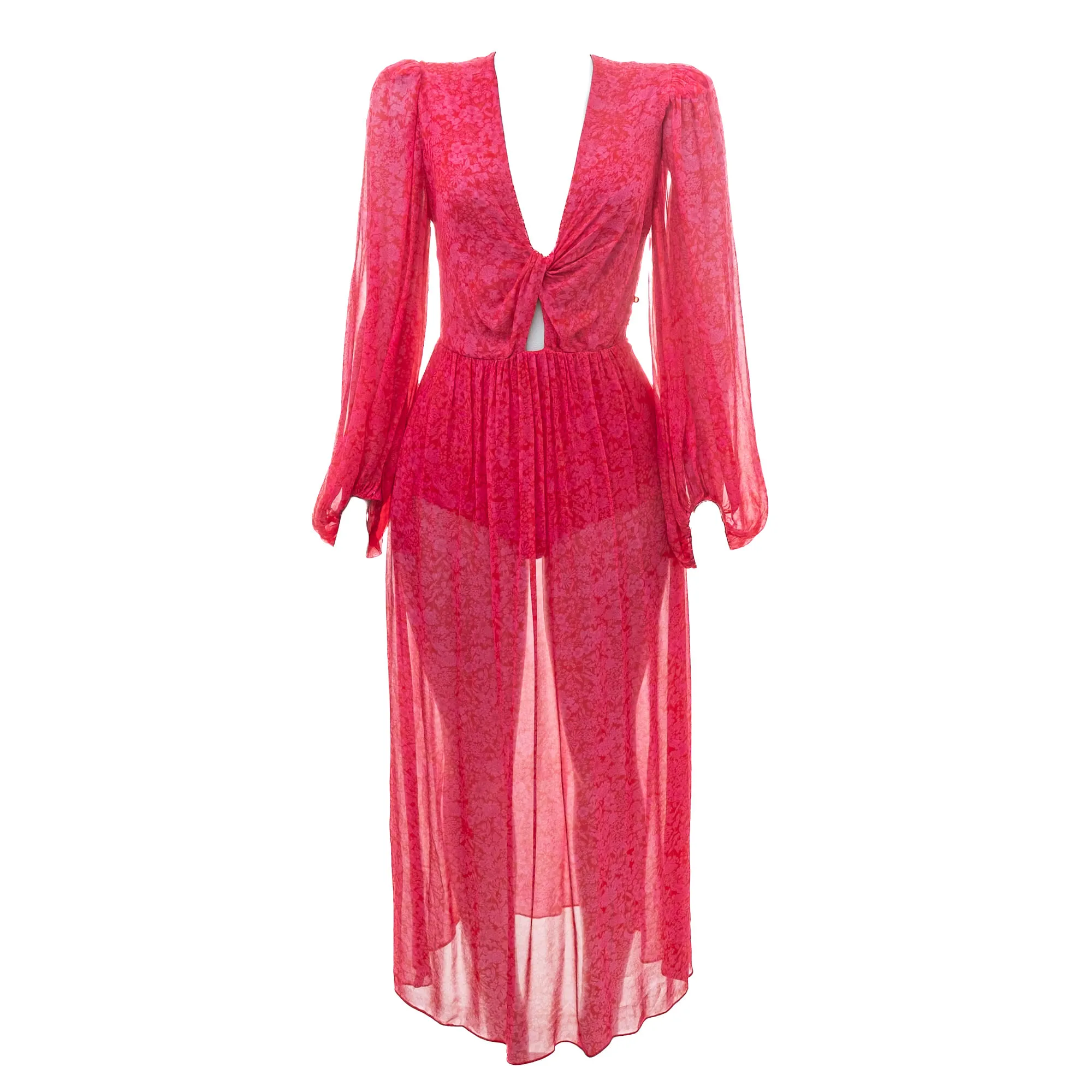 Vestdo Cris Barros Florido Rosa