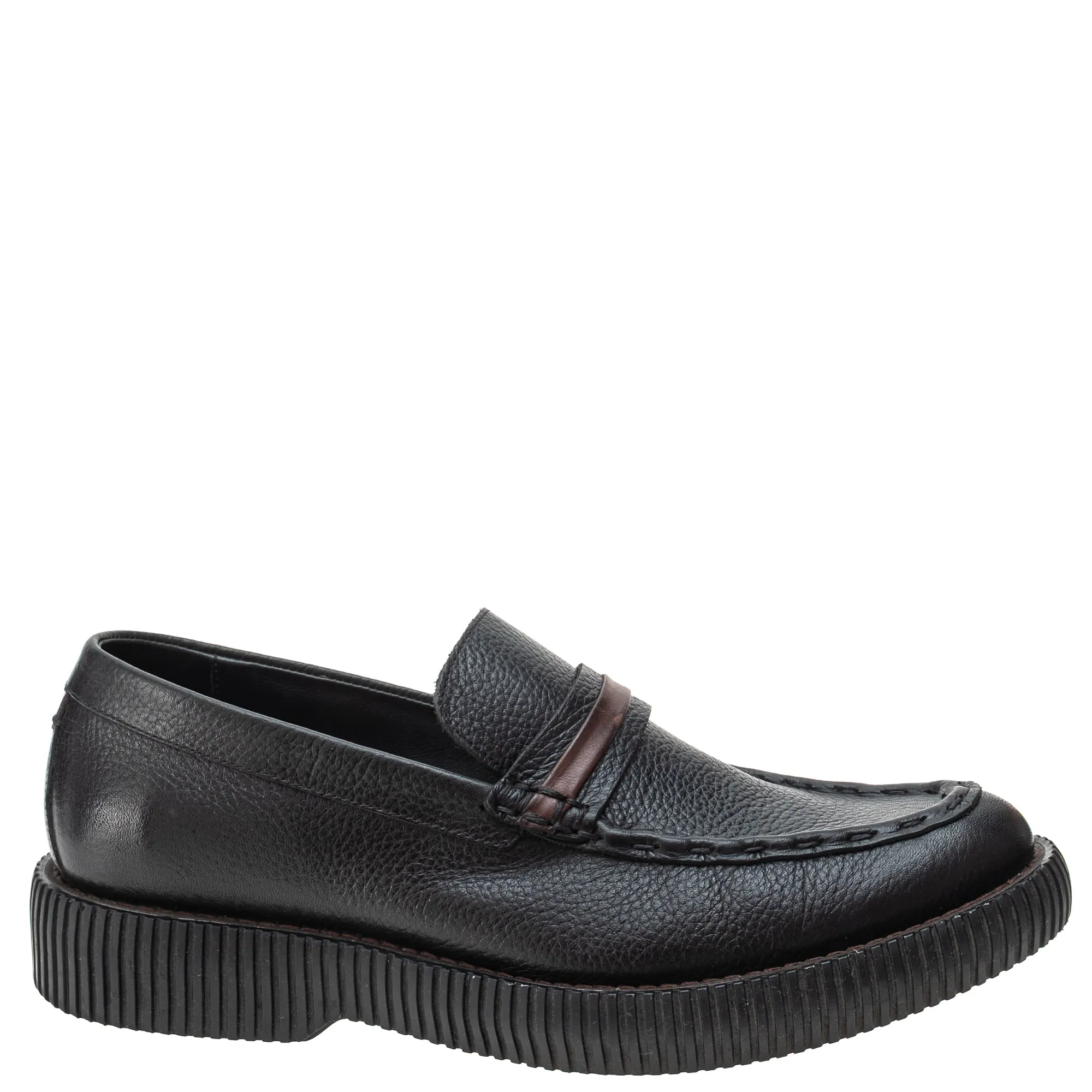 Mocassim Ricardo Almeida Couro Preto e Marrom