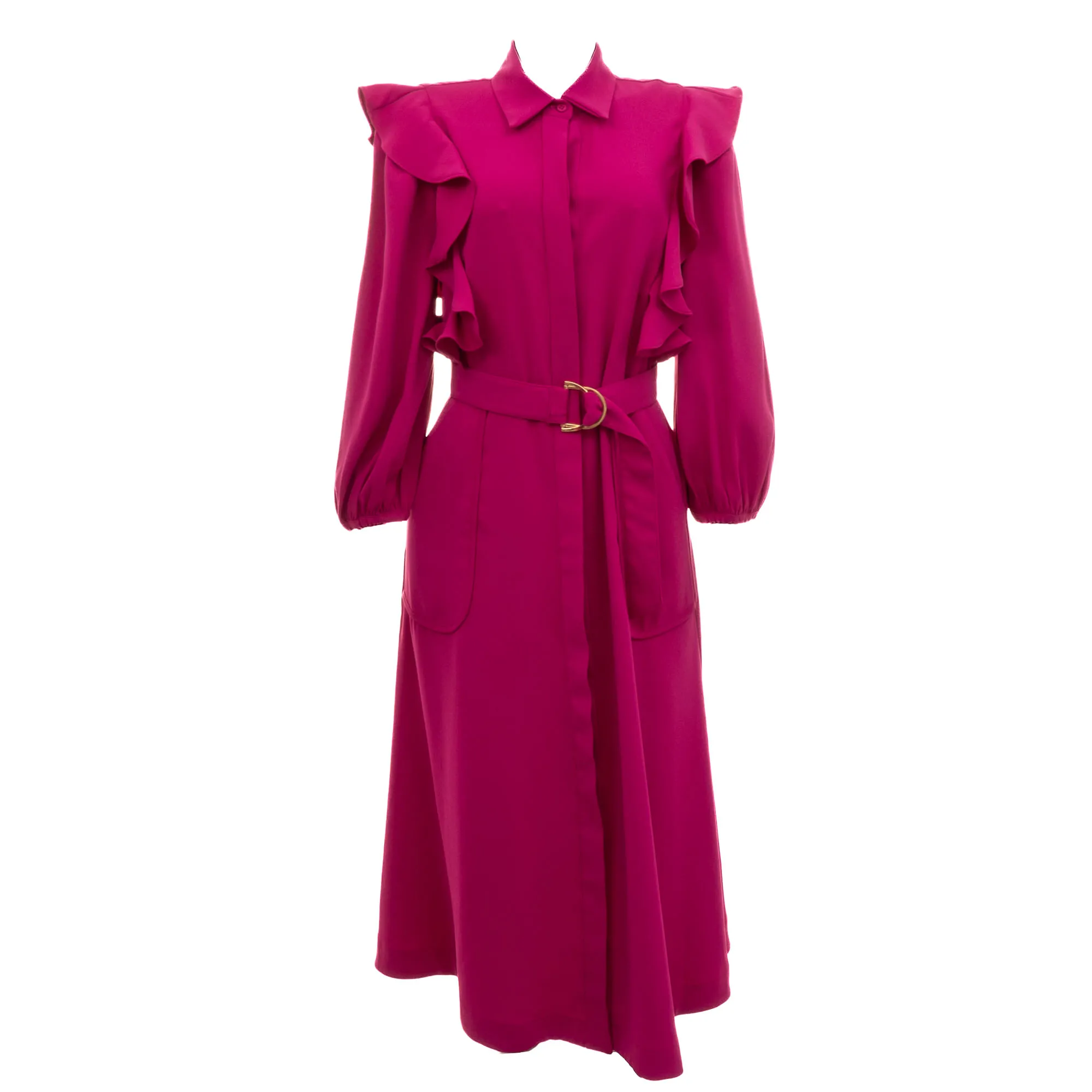 Vestido Amissima Recortes Rosa