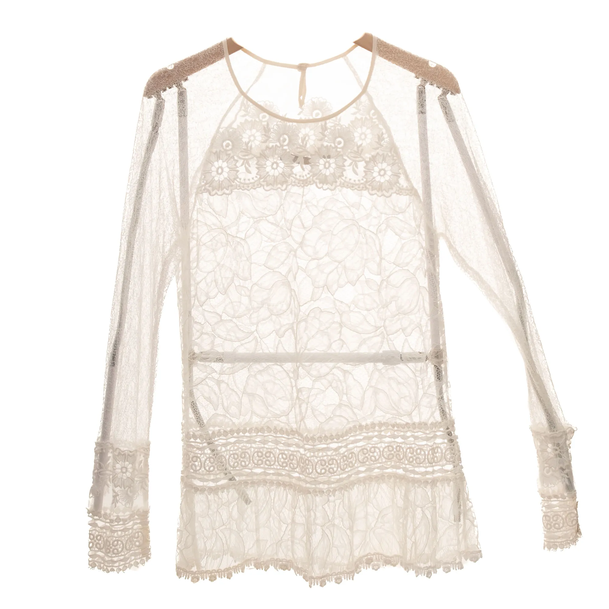 Blusa Leticia Gonzaga Renda Branca