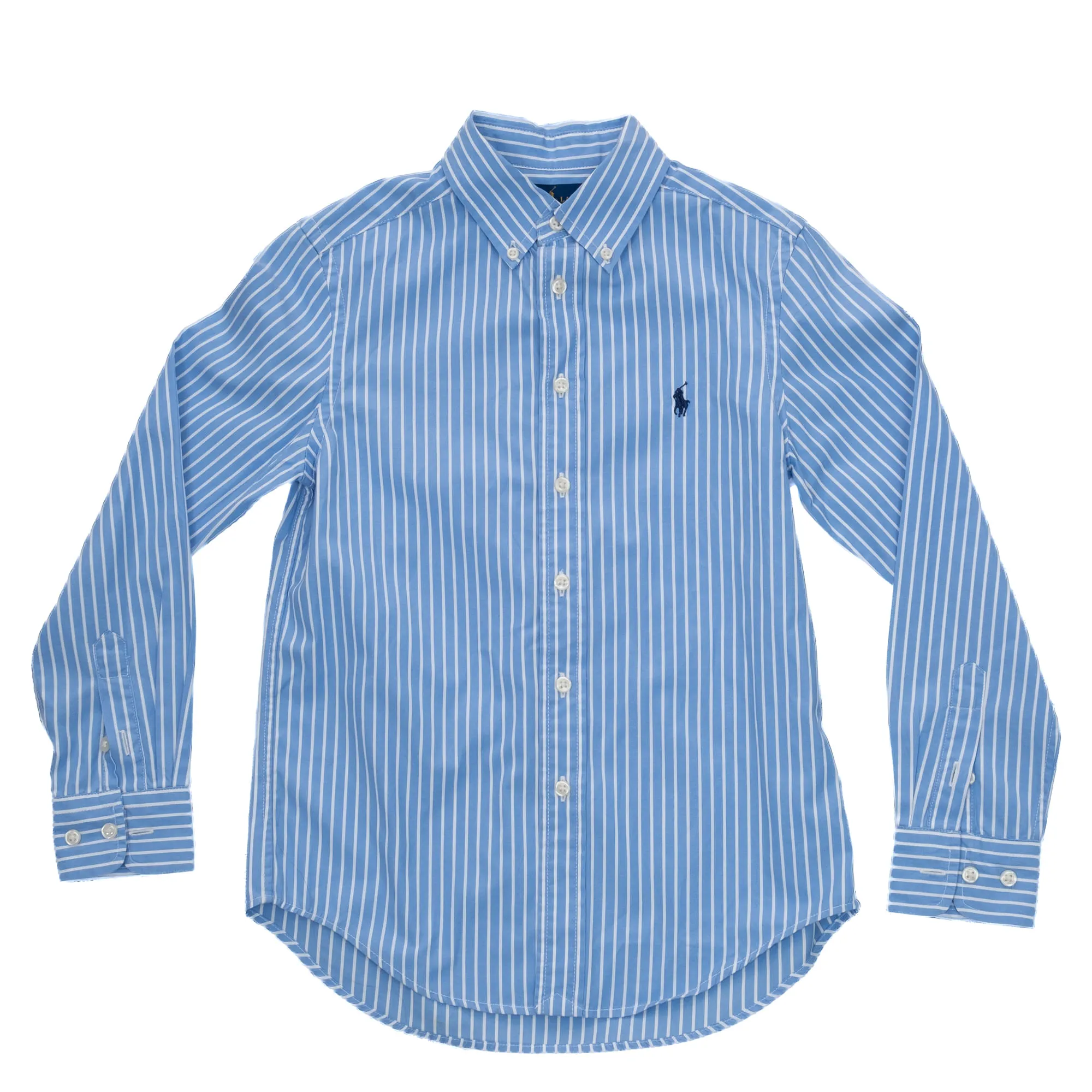 Blusa Ralph Lauren Infantil Listrada Azul e Branco