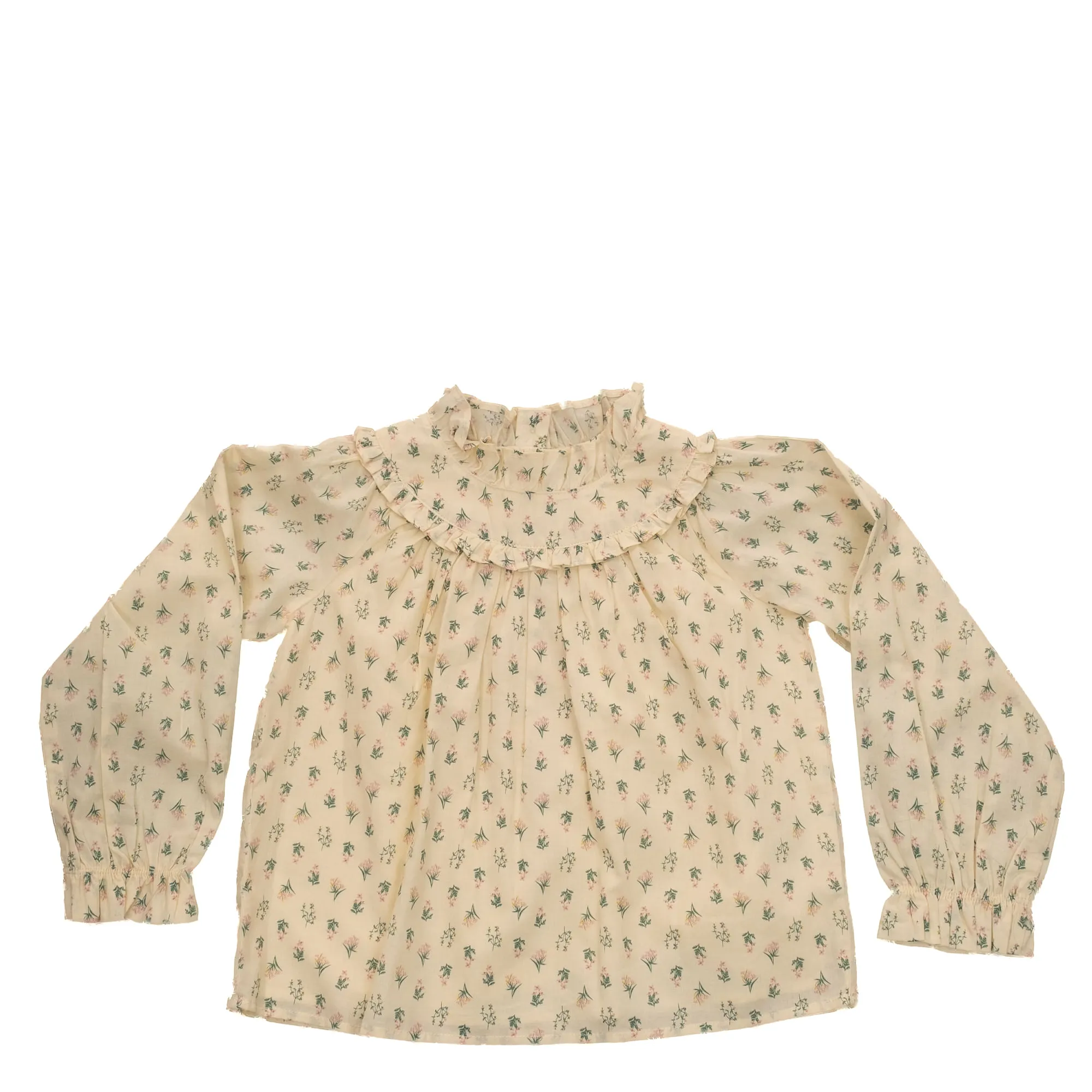 Blusa Janie and Jack Estampa Floral Amarela