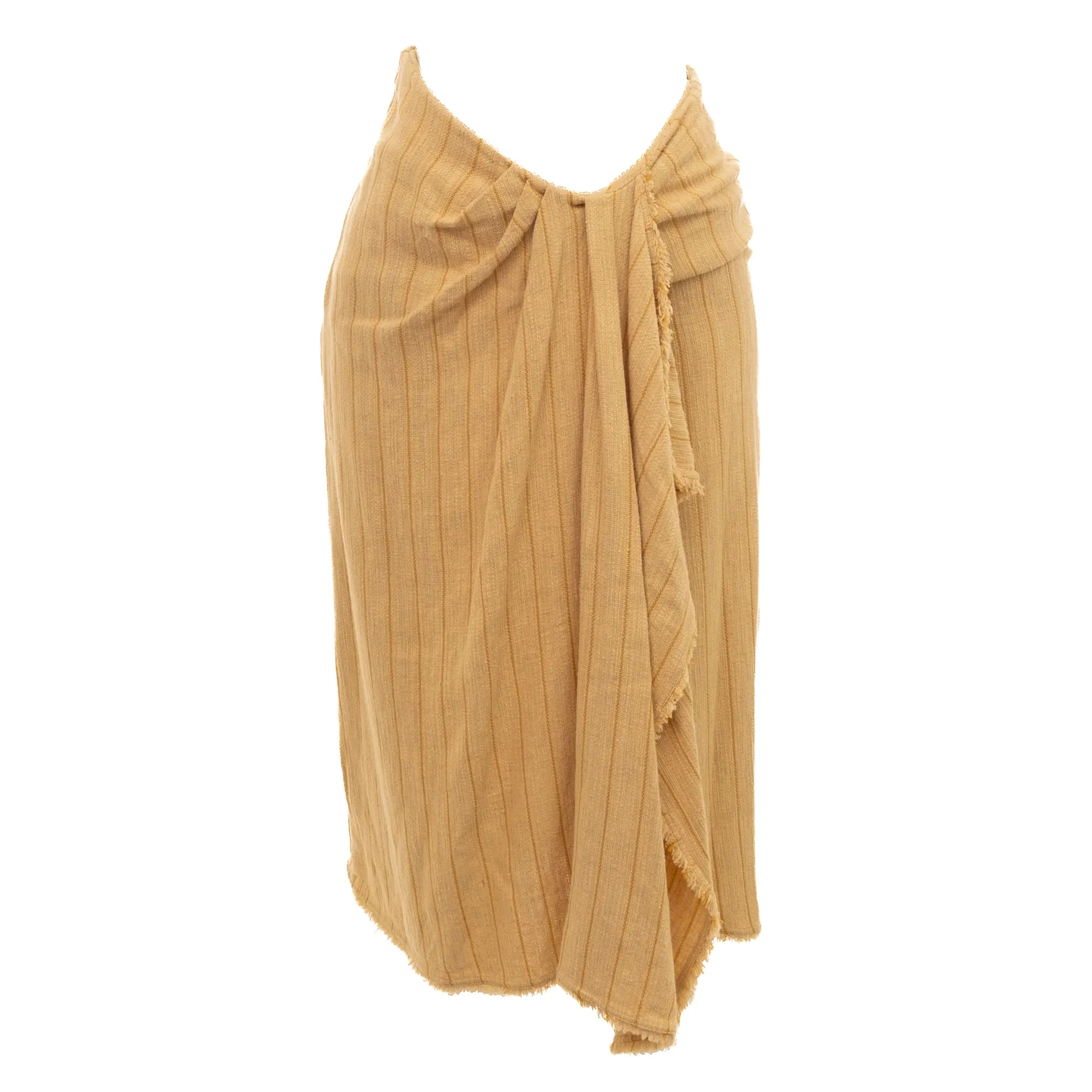 Saia Cris Barros Listrada Bege