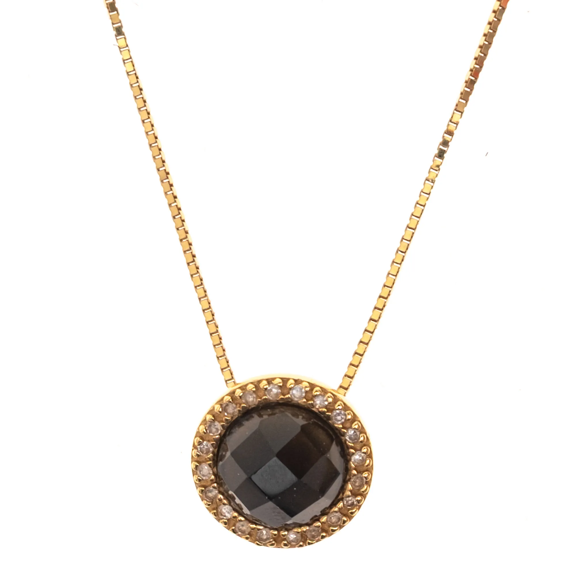 Colar Vivara Ouro Ônix Dourado