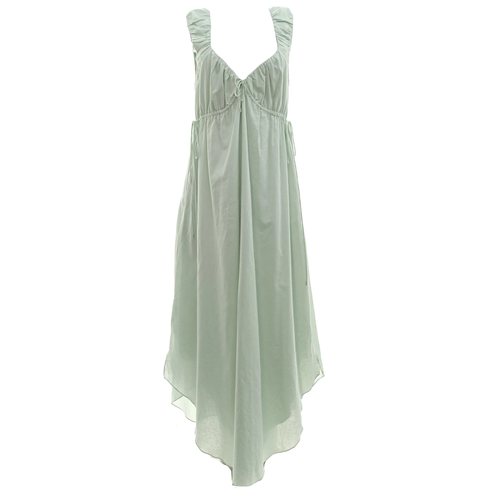 Vestido Cris Barros Longo Algodão Verde