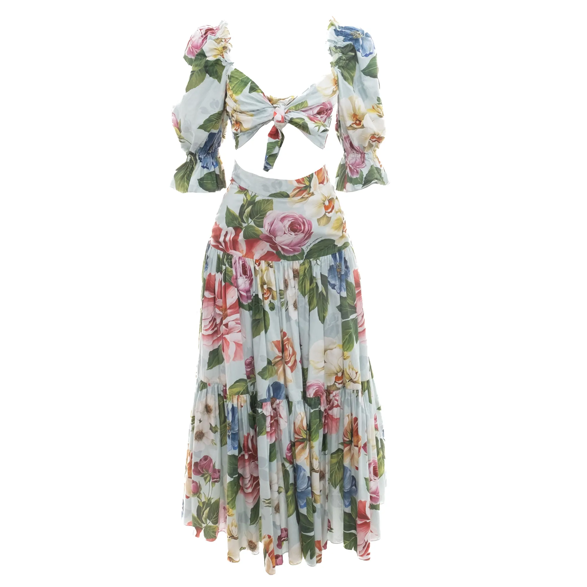 Conjunto Dolce & Gabbana Estampado Flores Coloridas