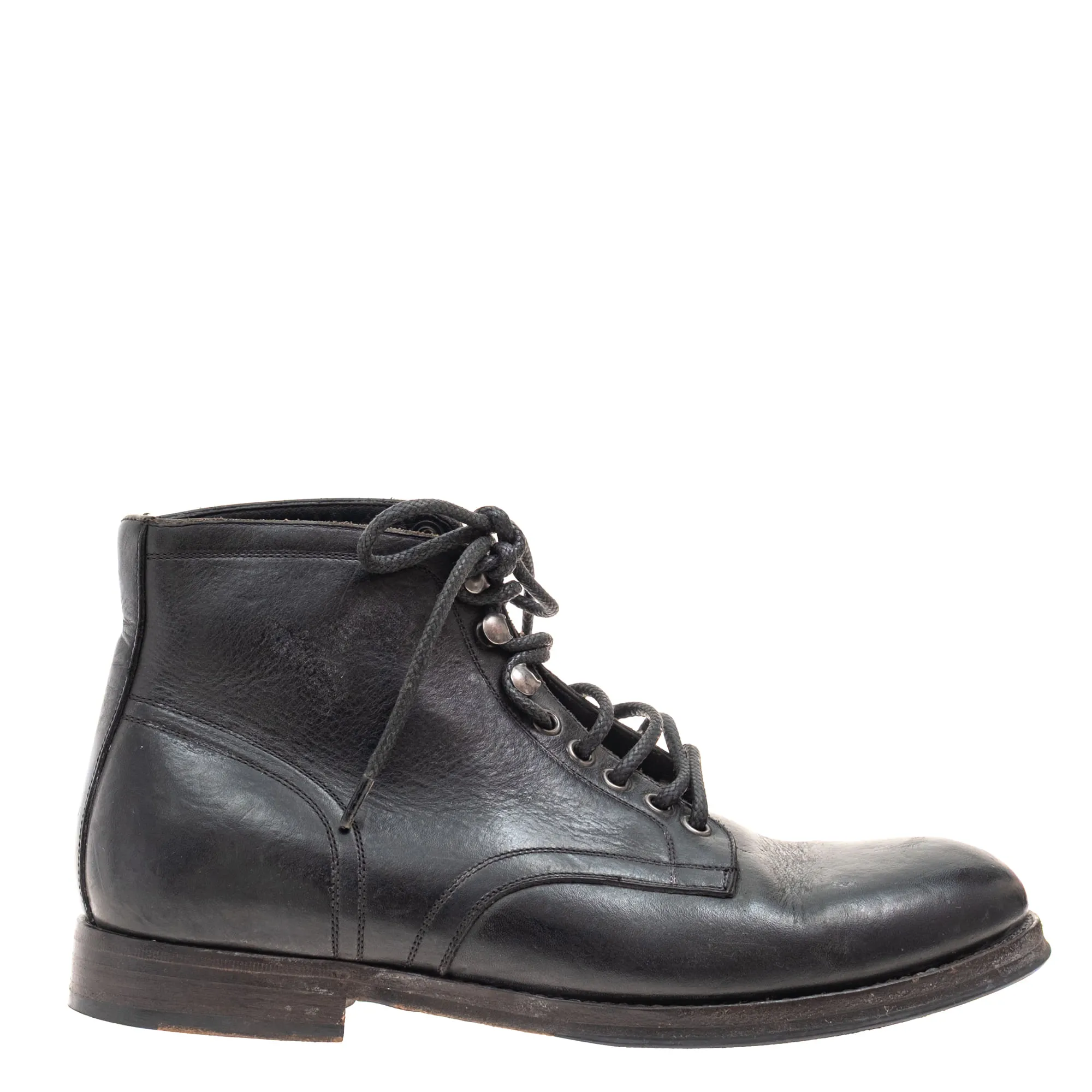Bota Dolce & Gabbana Couro Preta