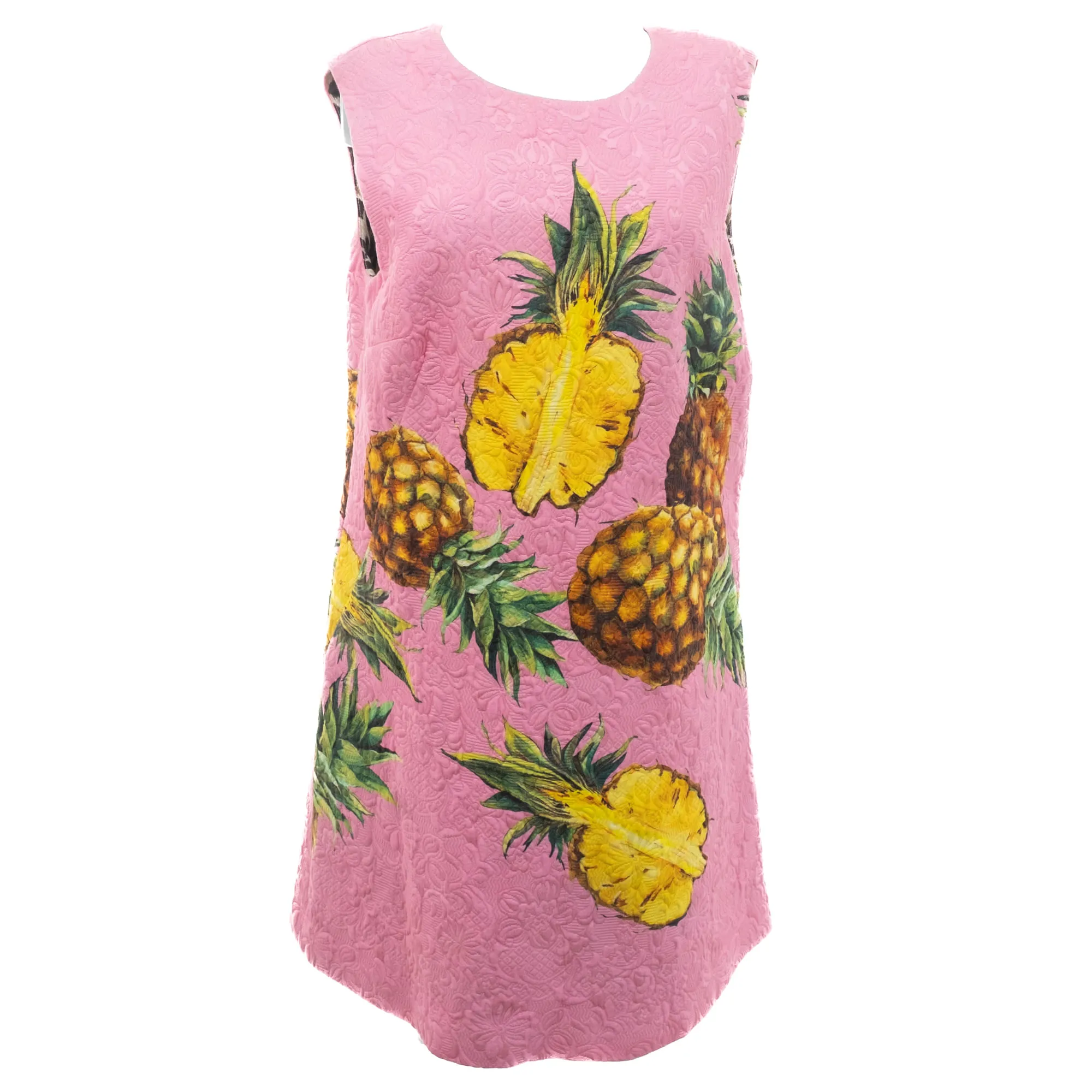 Vestido Dolce & Gabbana Abacaxi Rosa