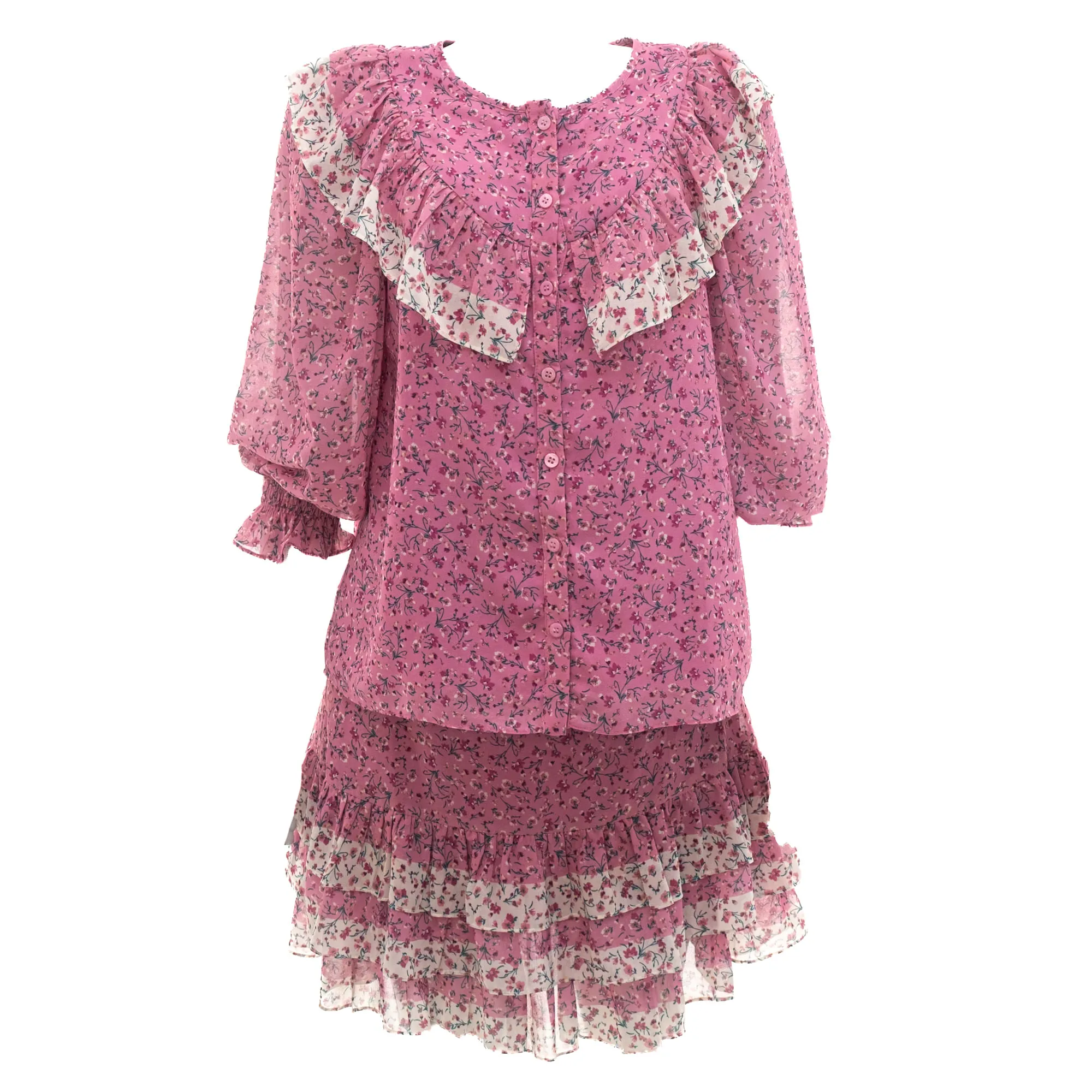 Conjunto Amissima Florido Rosa