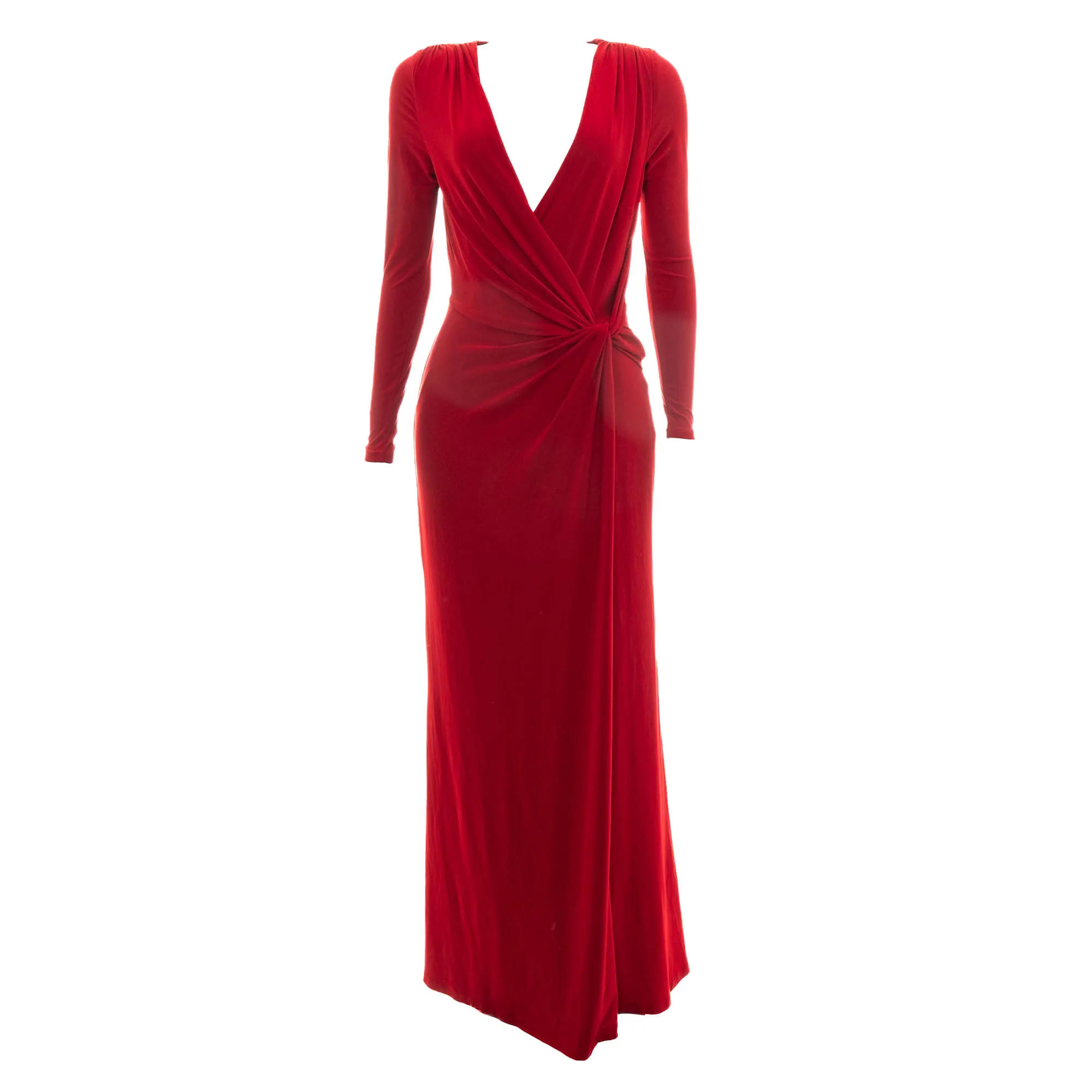 Vestido Lauren Ralph Lauren Longo Vermelho