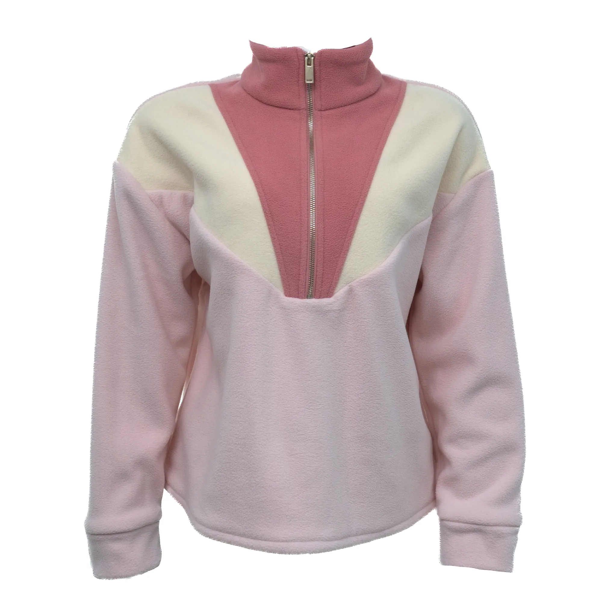 Casaco Sezane Rosa e Creme