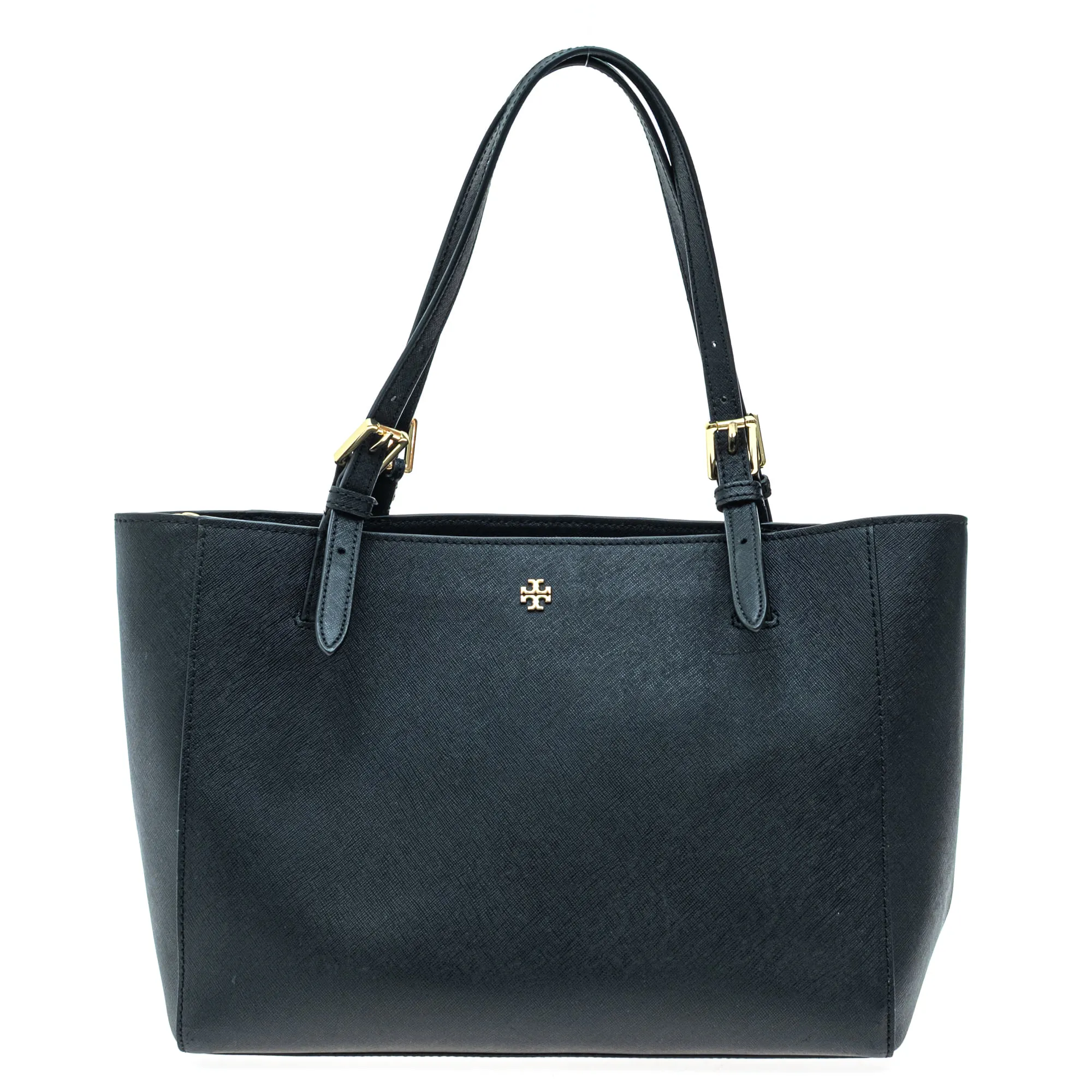 Bolsa Tory Burch York Saffiano Buckle Preta