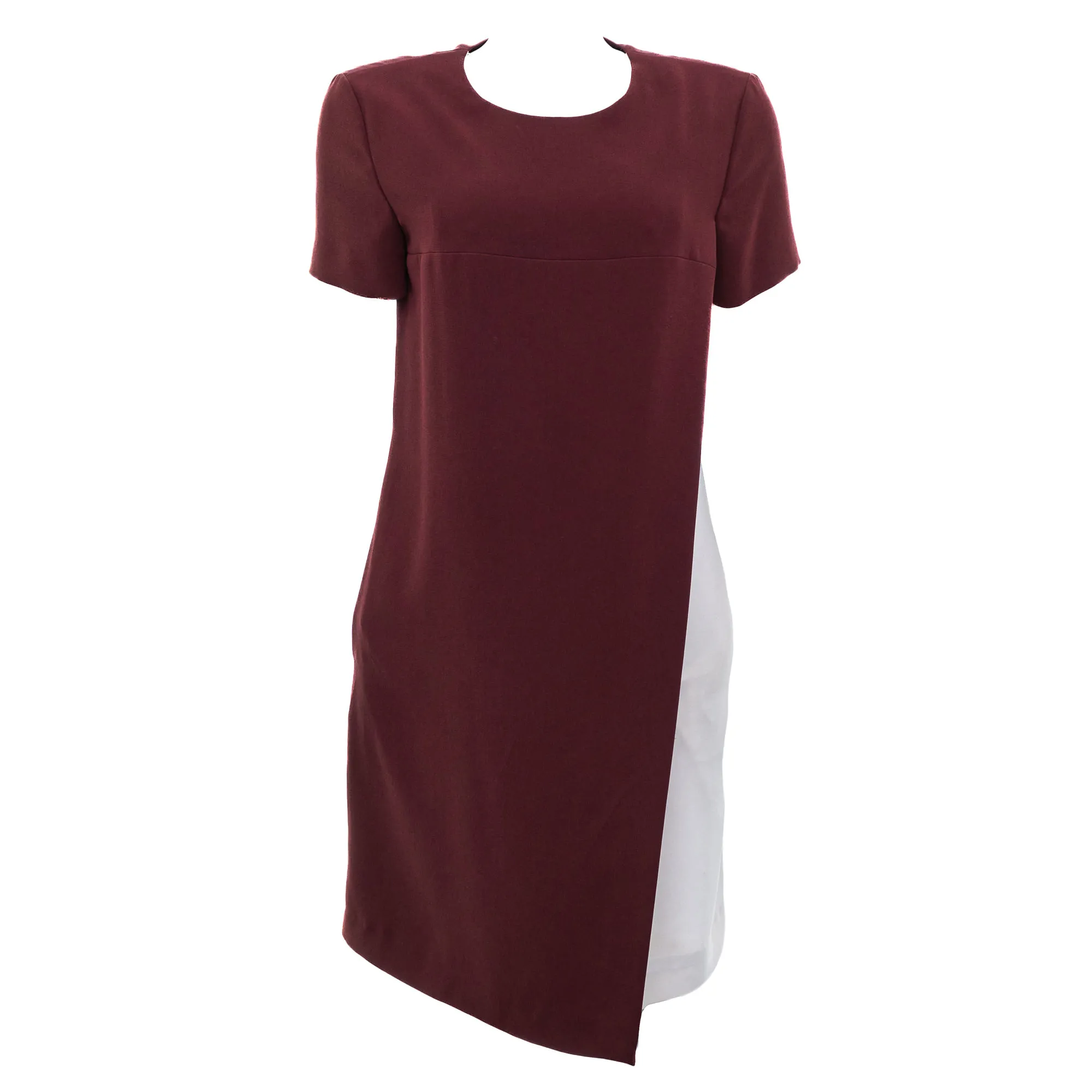 Vestido Hugo Boss Vinho e Branco