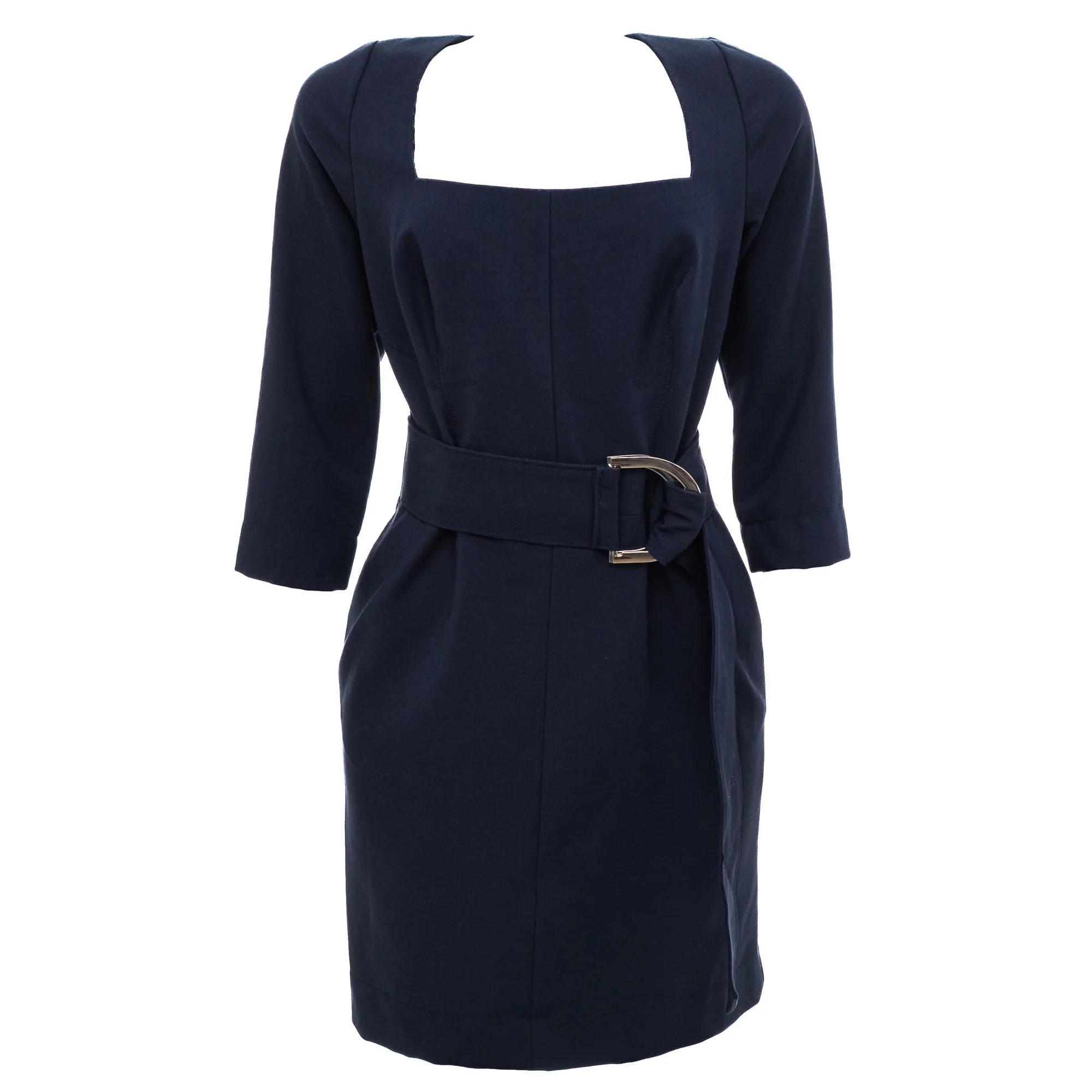Vestido Hugo Boss Azul Marinho
