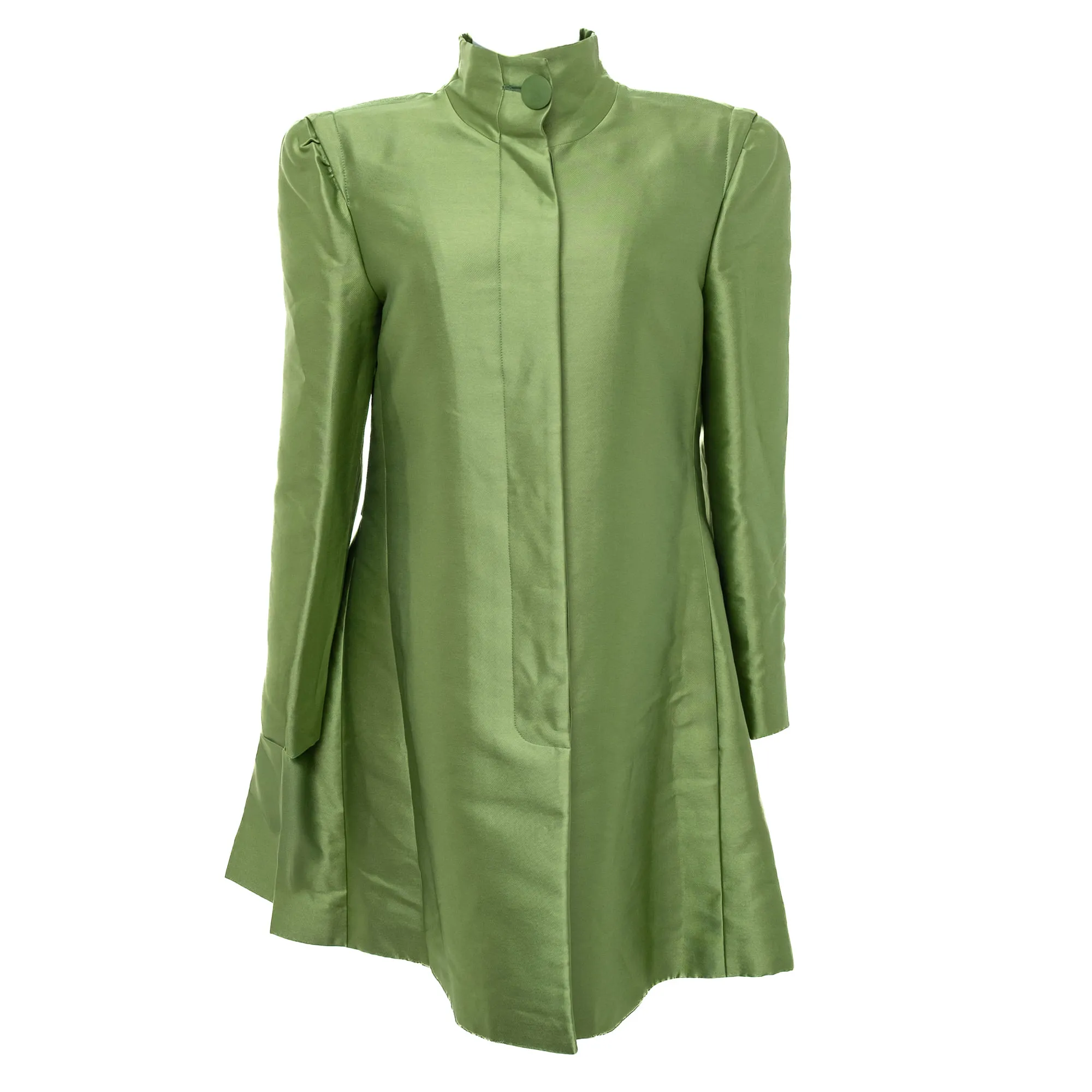 Vestido Emporio Armani Cetim Verde