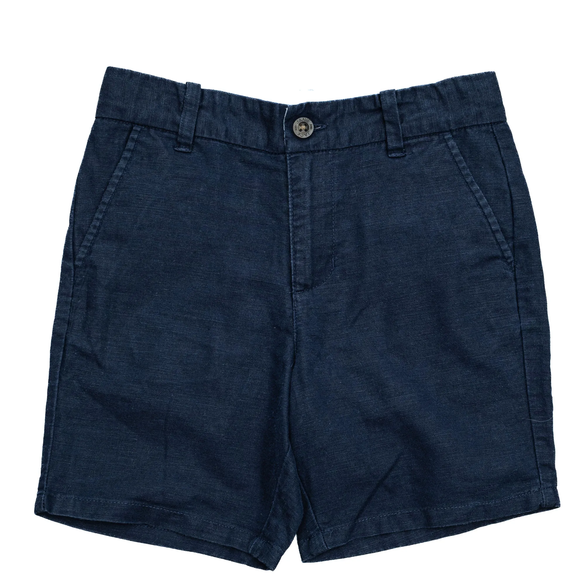 Bermuda Janie and Jack Linho Azul Marinho