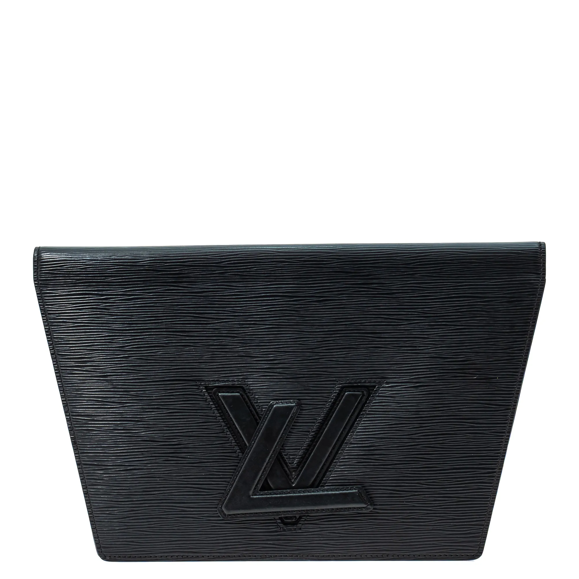 Clutch Louis Vuitton Vintage Couro Epi Preto