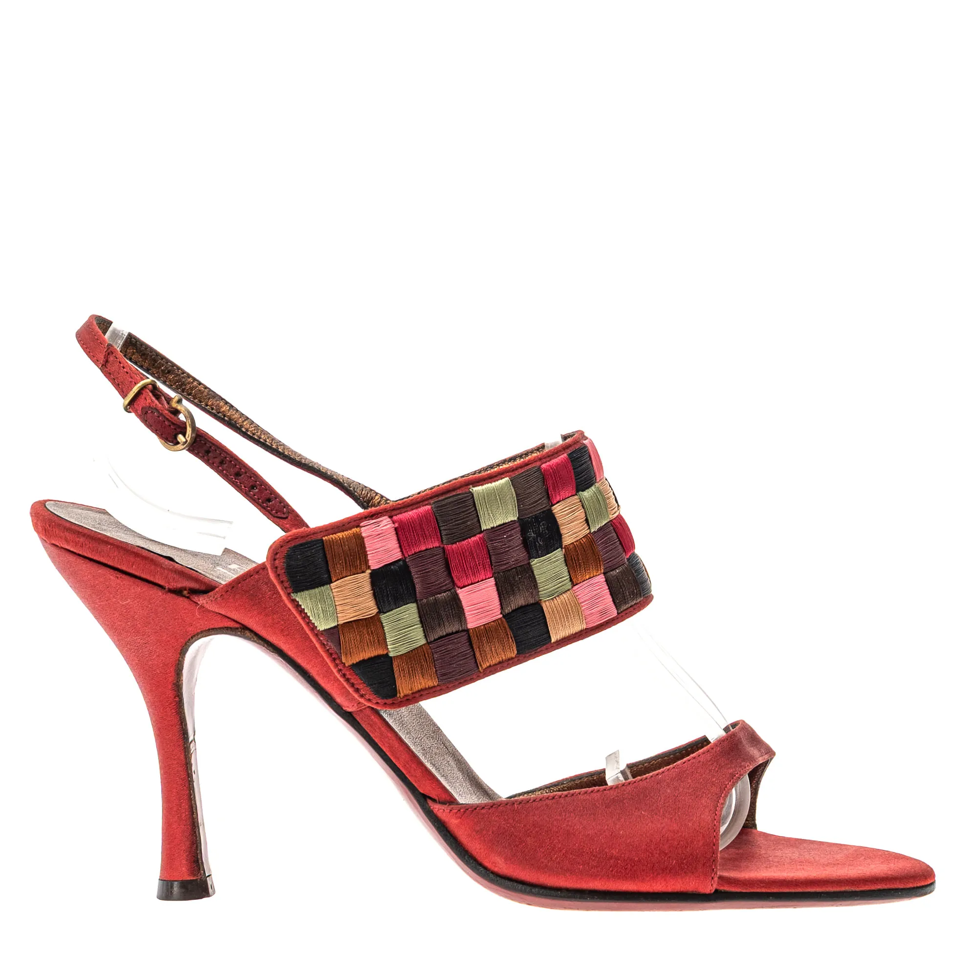 Sandália Ferragamo Intrecciato Colorida